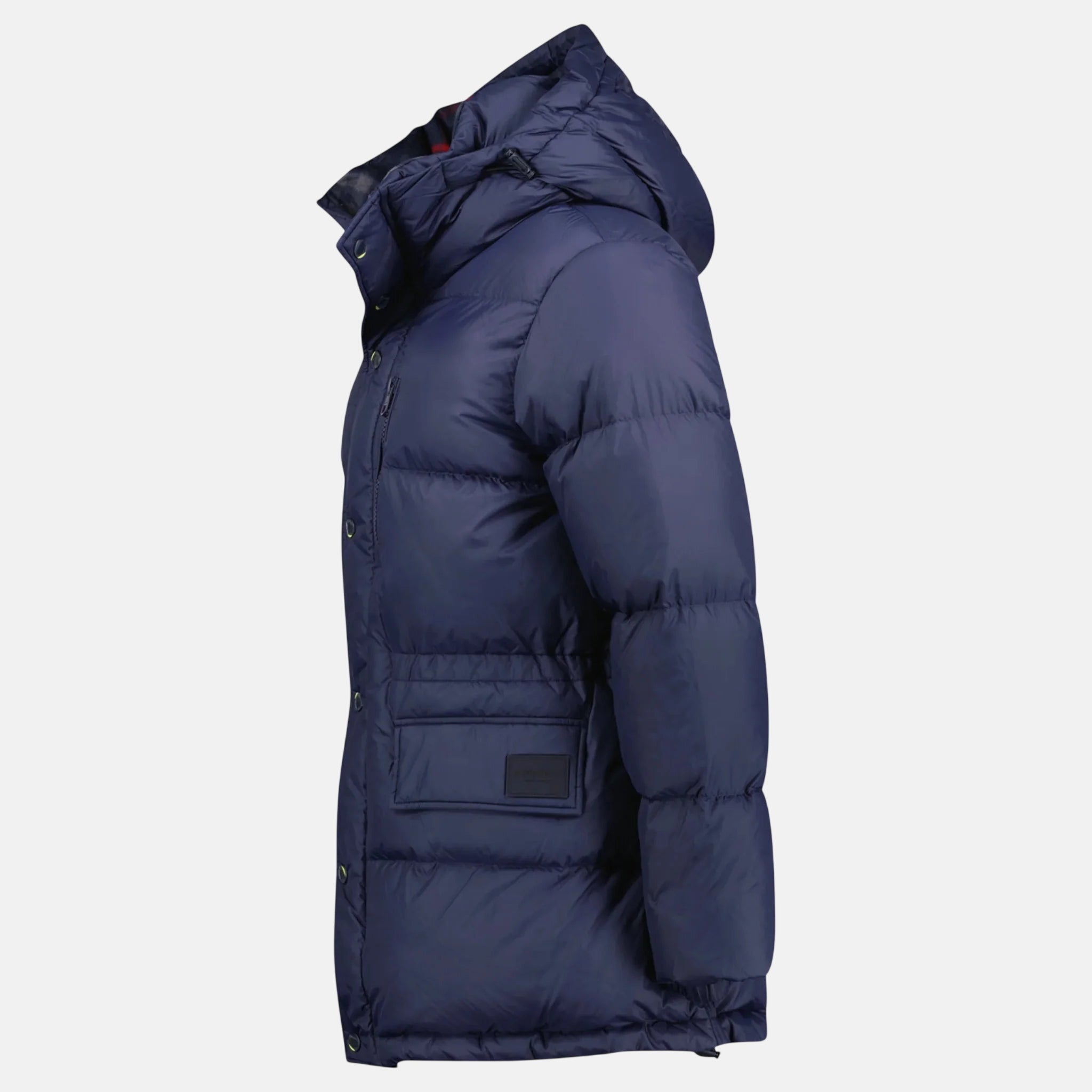 Burberry Haworth Mid Length Down Puffer Jacket Navy | Studio DOS