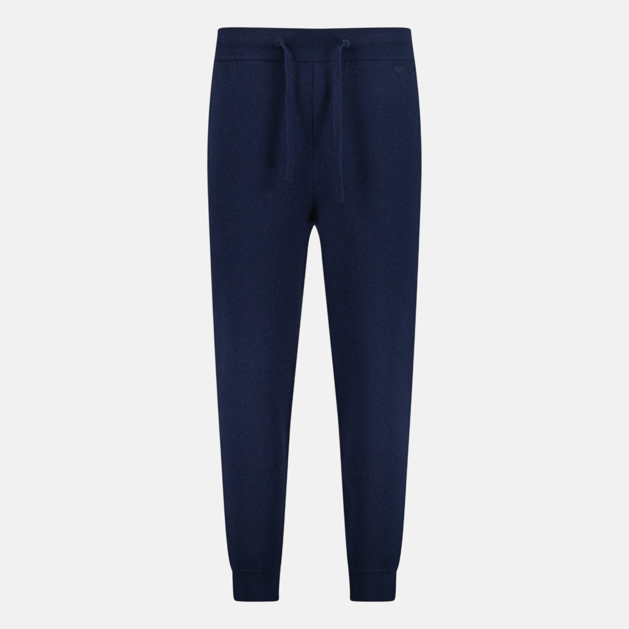 Burberry 'Hunton' Knitted Cuffed Cashmere Sweatpants Navy | Studio DOS