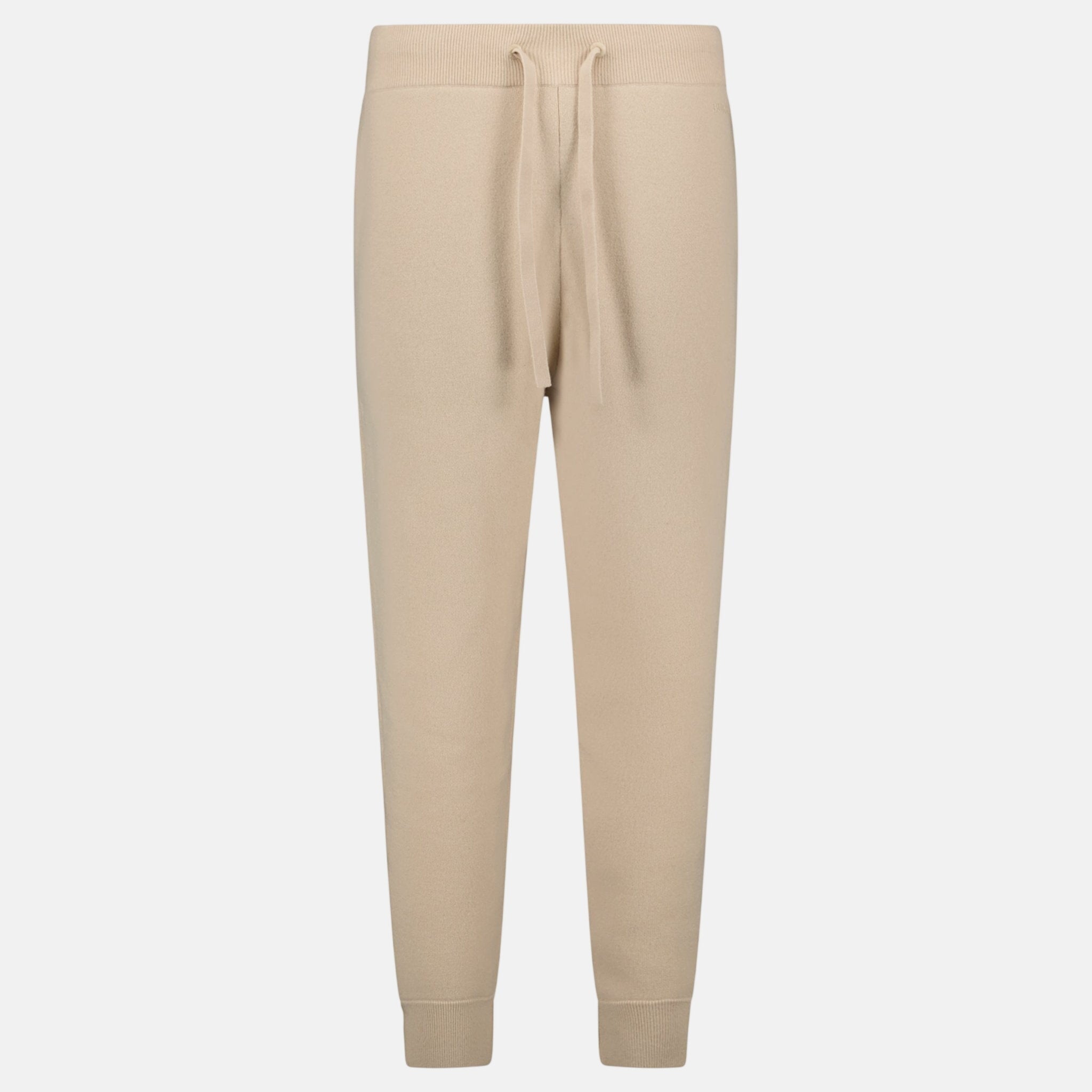 Burberry 'Hunton' Knitted Cuffed Cashmere Sweatpants Soft Fawn Beige | Studio DOS