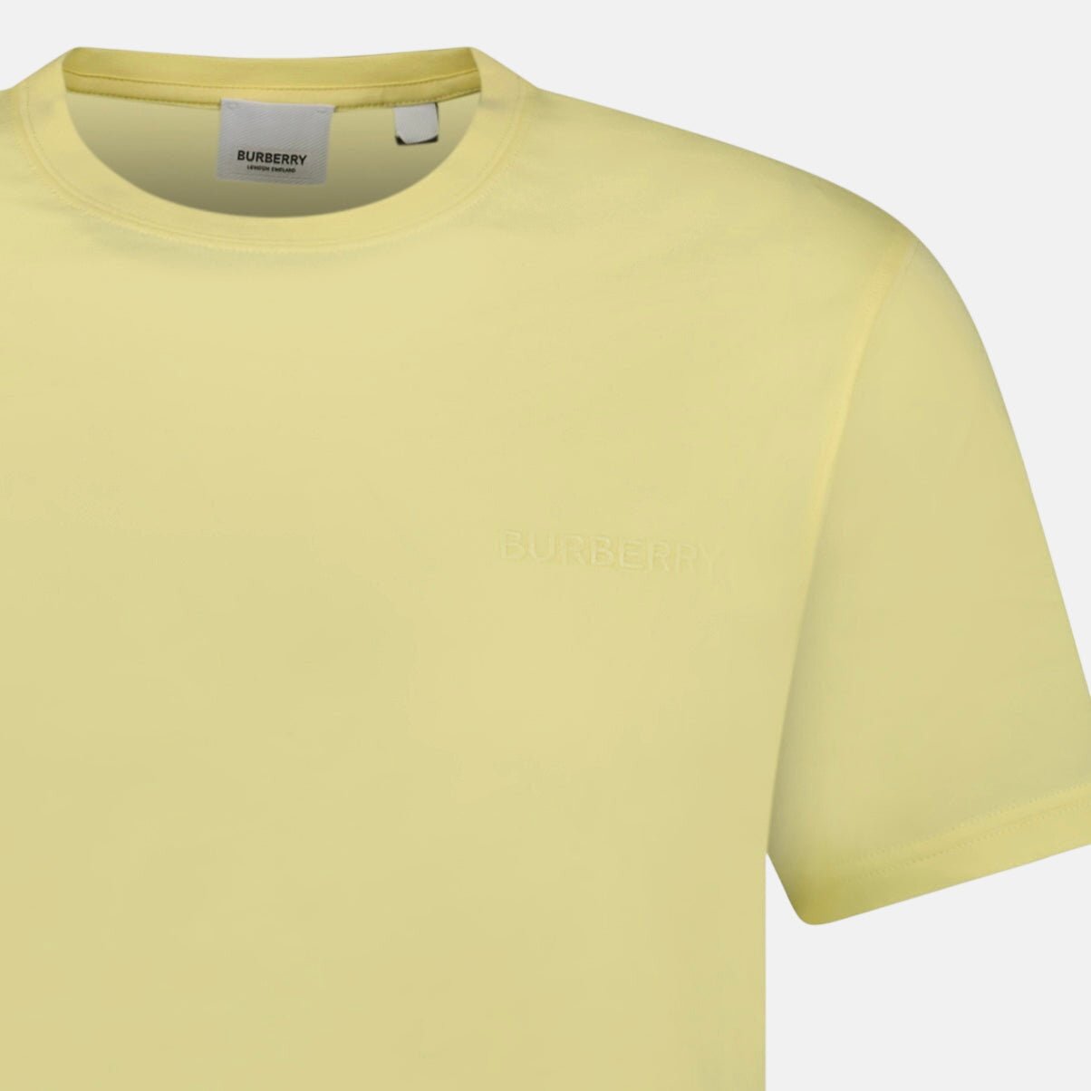 Burberry 'Jenson' Crew Neck Logo T-Shirt Yellow | Studio DOS