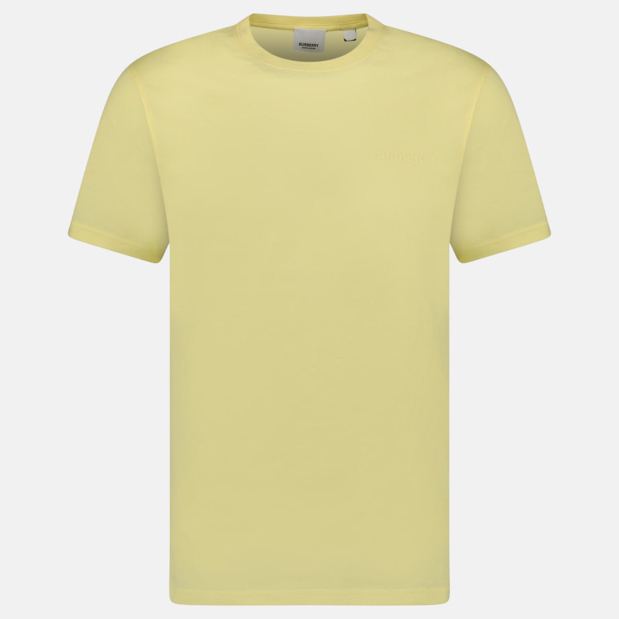 Burberry 'Jenson' Crew Neck Logo T-Shirt Yellow | Studio DOS