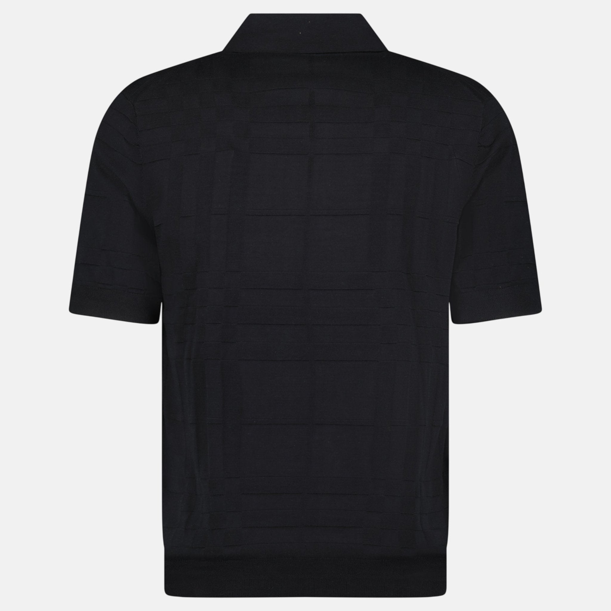 Burberry 'Kieran' Knit Polo Shirt Black | Studio DOS
