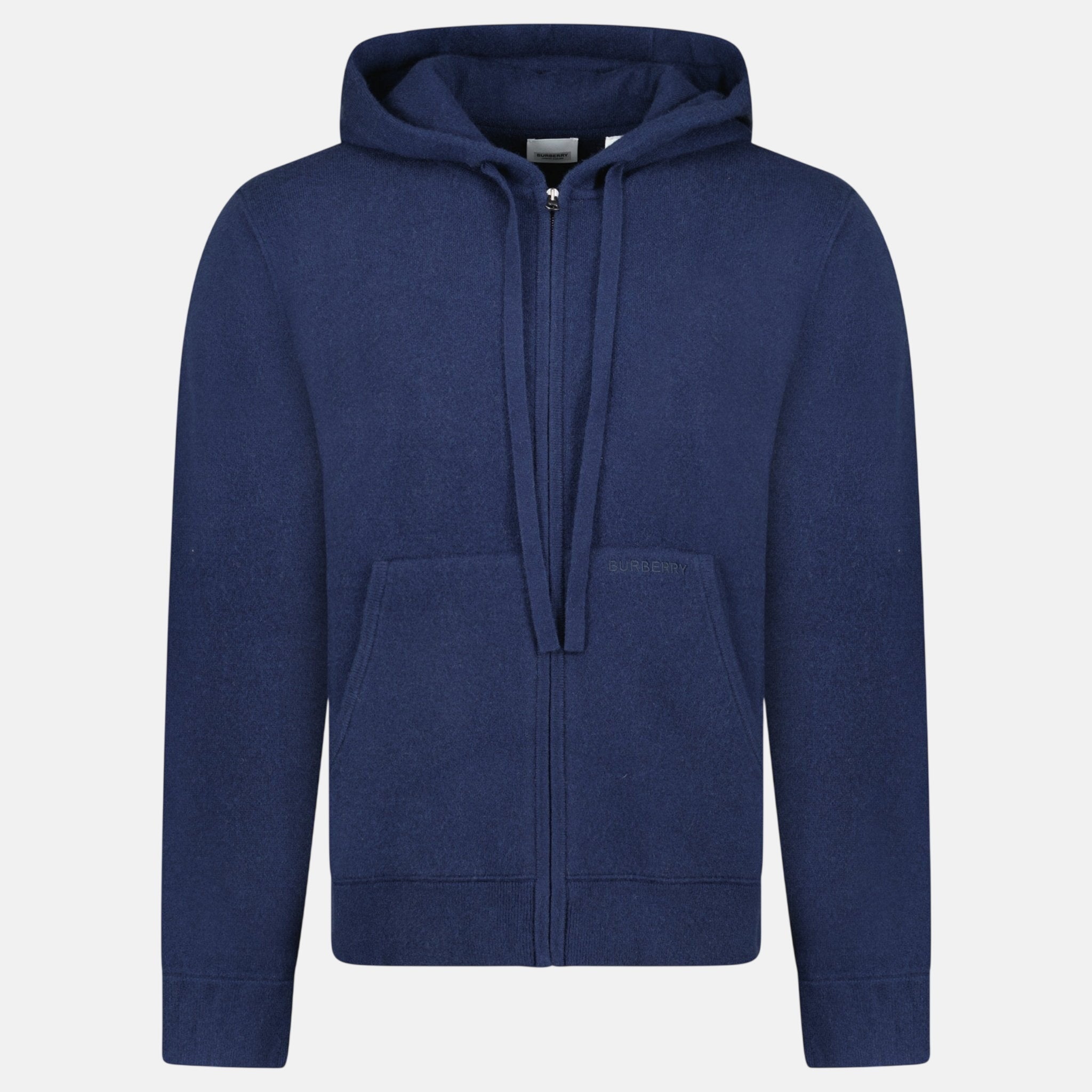 Burberry 'Lindley' Knitted Cashmere Zip Hoodie Navy | Studio DOS
