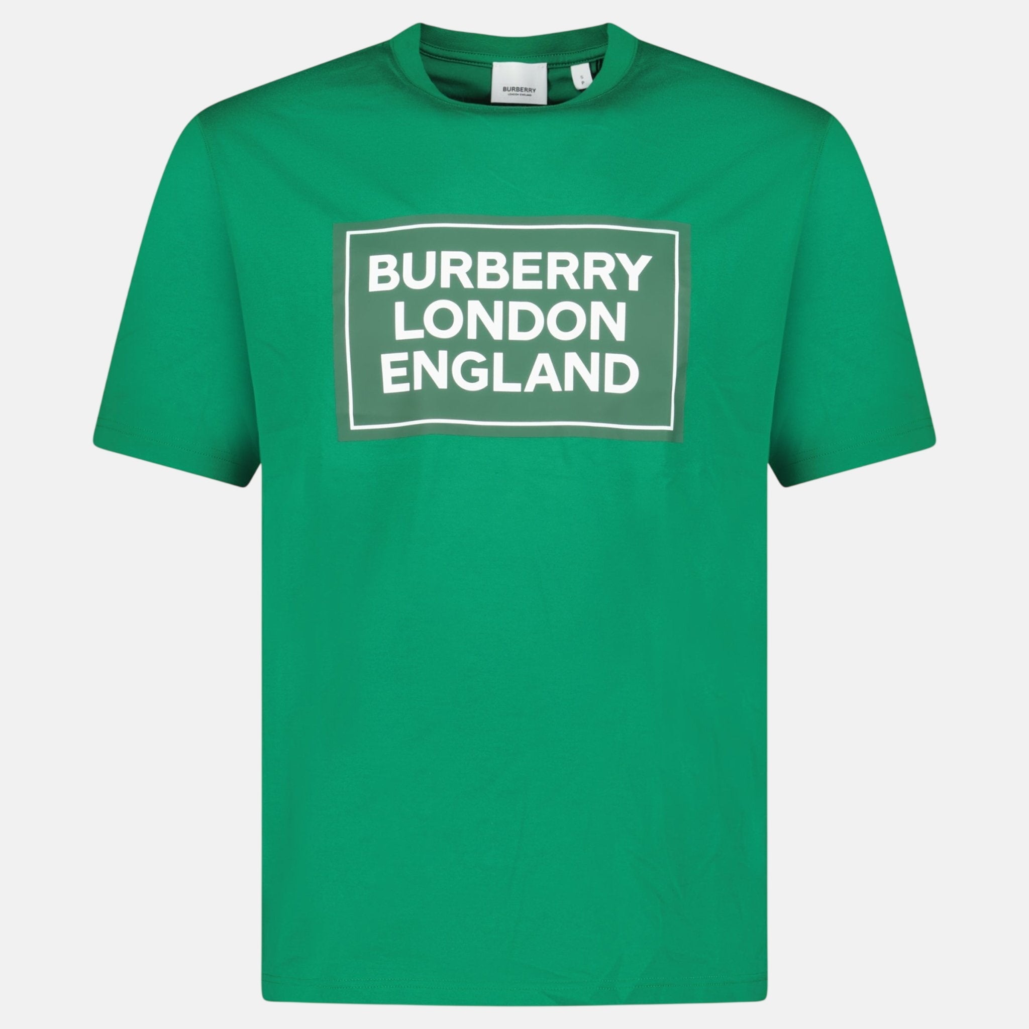 Burberry London England Logo T-Shirt Green | Studio DOS