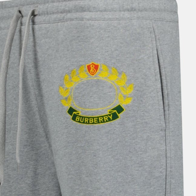 Burberry 'Oxted' Logo Cuffed Sweat Pants Grey | Studio DOS