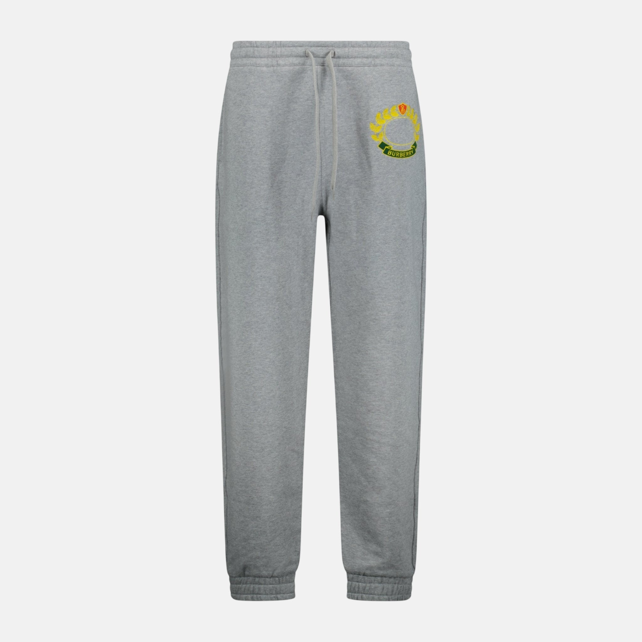 Burberry 'Oxted' Logo Cuffed Sweat Pants Grey | Studio DOS