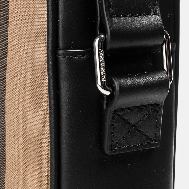 Burberry 'Paddy' Check Messenger Side Bag Black | Studio DOS