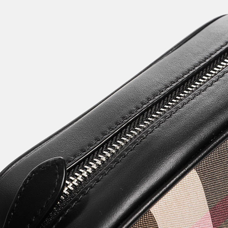 Burberry 'Paddy' Check Messenger Side Bag Black | Studio DOS