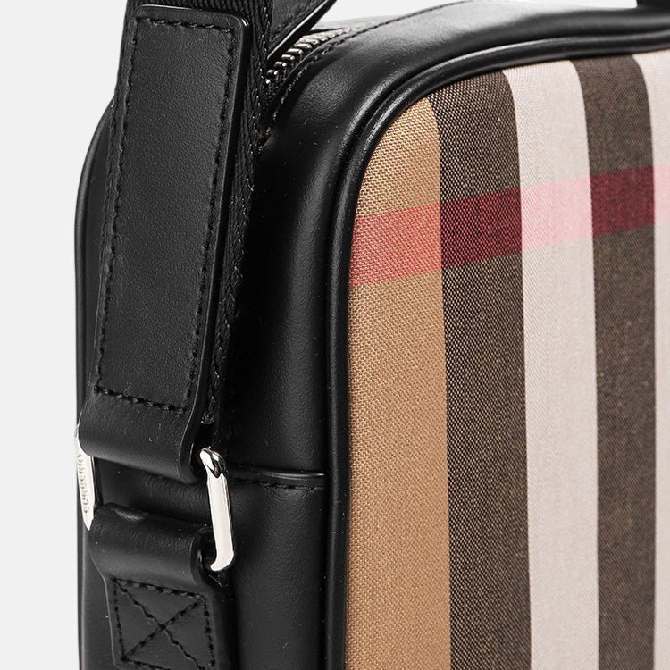 Burberry 'Paddy' Check Messenger Side Bag Black | Studio DOS