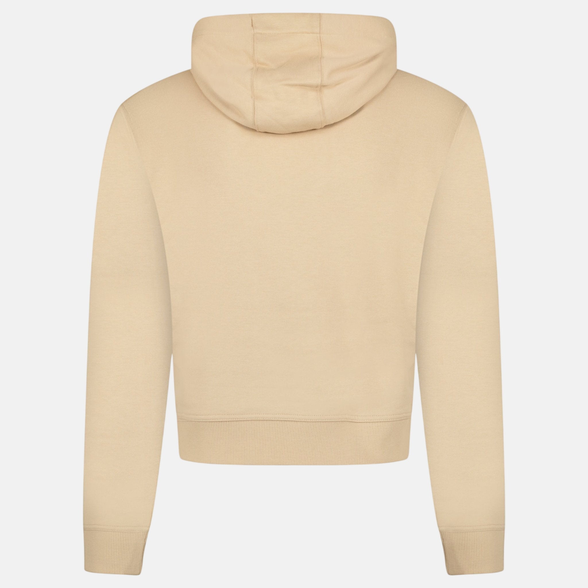 Burberry 'Talley' Embroidery Logo Check Hooded Sweatshirt Beige | Studio DOS