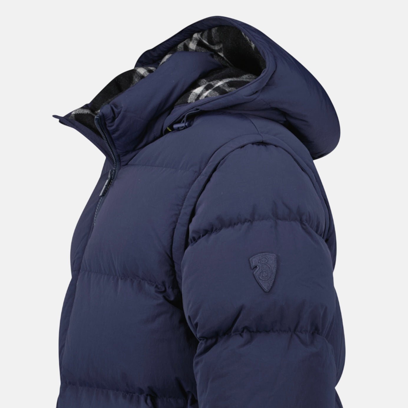 Burberry Technical Nylon Puffer Coat Gilet Navy | Studio DOS