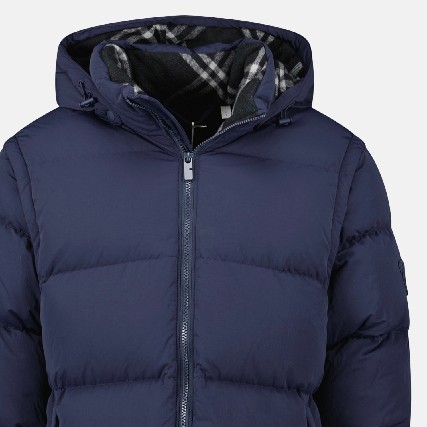 Burberry Technical Nylon Puffer Coat Gilet Navy | Studio DOS