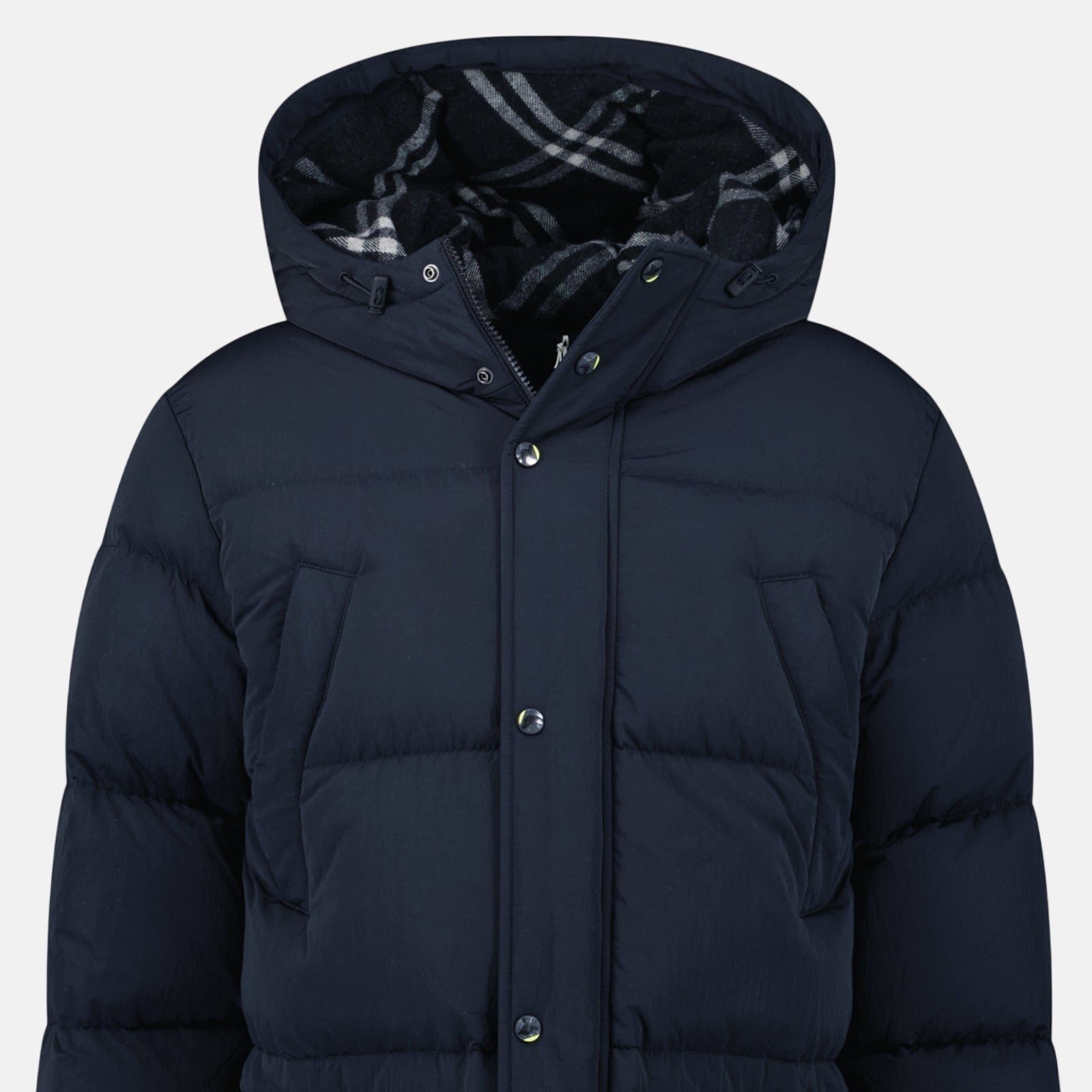 Burberry Technical Nylon Puffer Coat Navy | Studio DOS