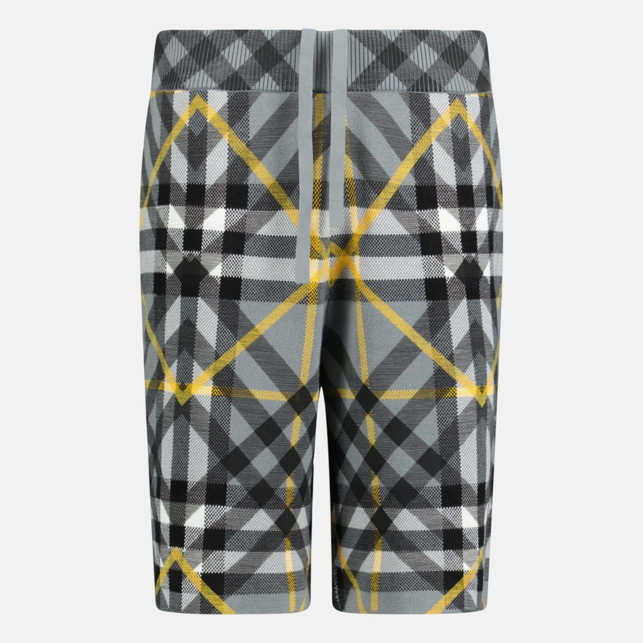 Burberry 'Tilton' Cotton Shorts Yellow Grey | Studio DOS