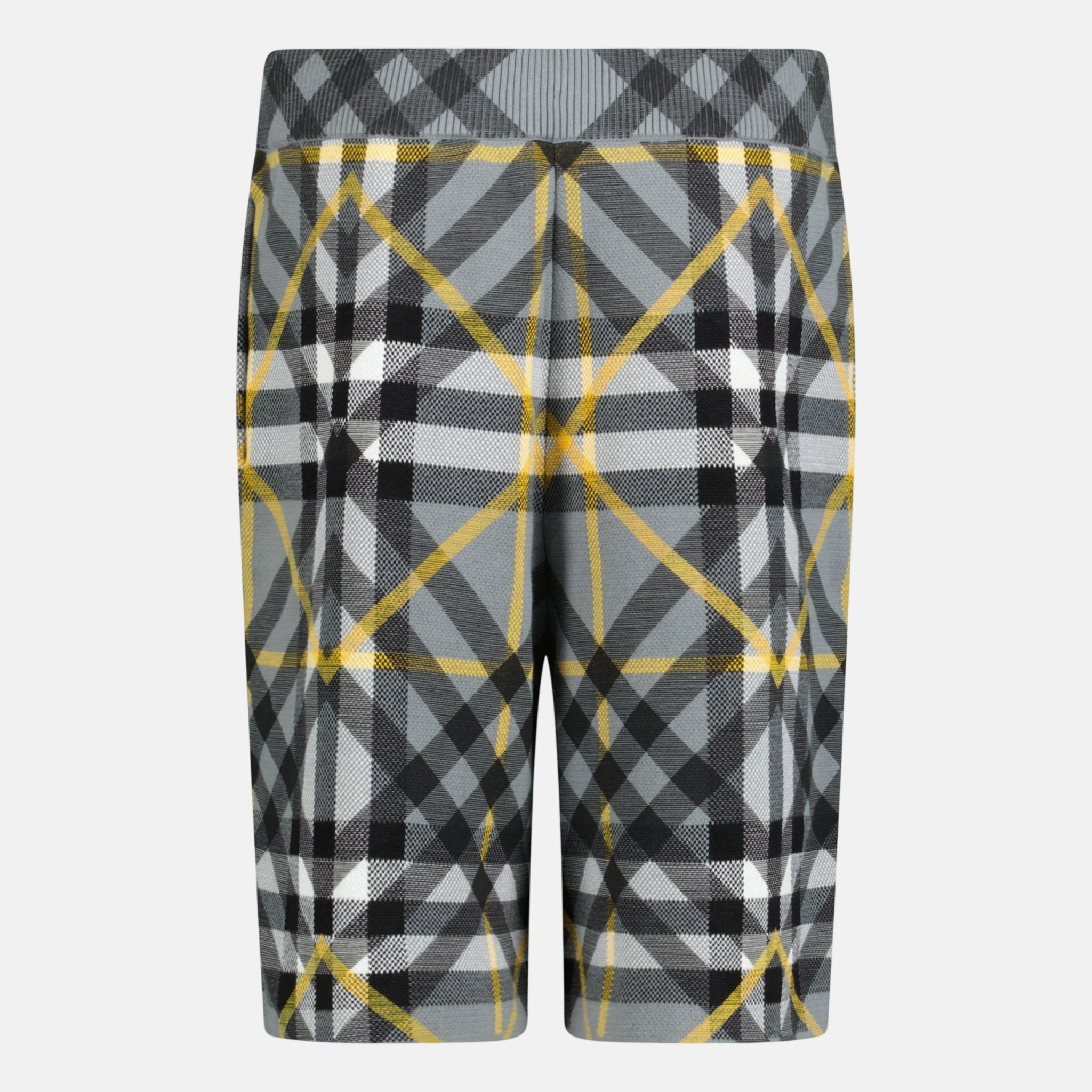 Burberry 'Tilton' Cotton Shorts Yellow Grey | Studio DOS