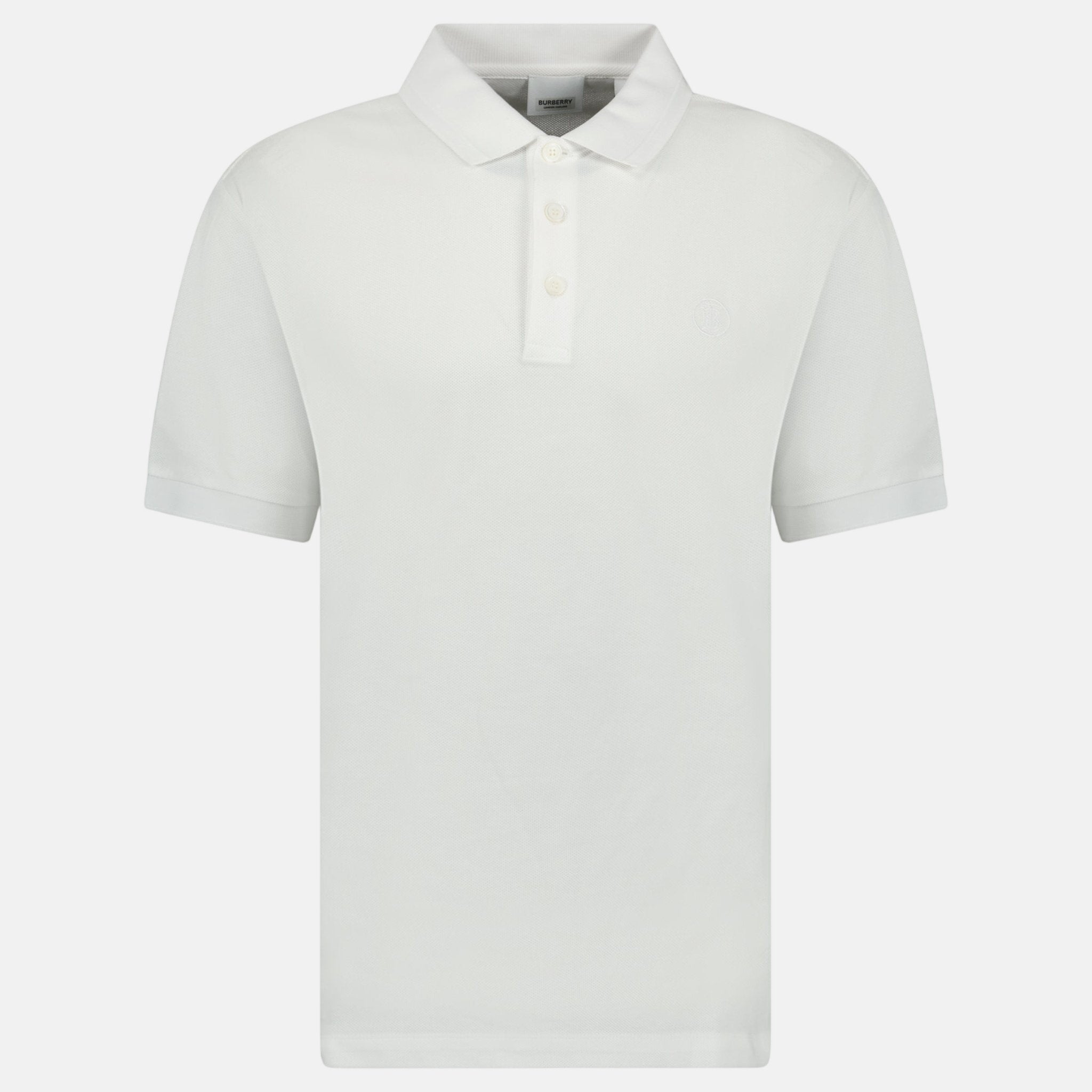 Burberry 'Tony' TB Polo Shirt White | Studio DOS