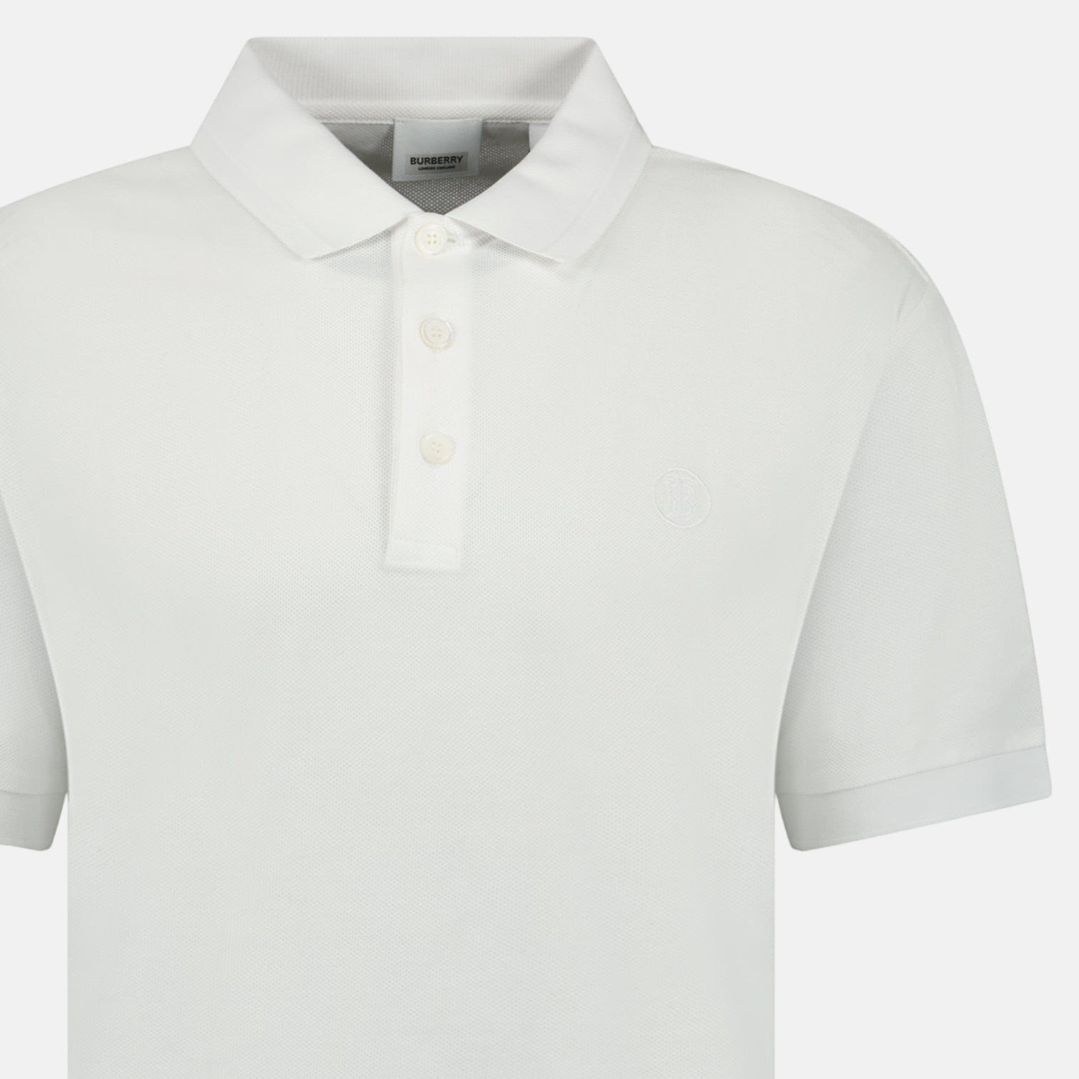Burberry 'Tony' TB Polo Shirt White | Studio DOS