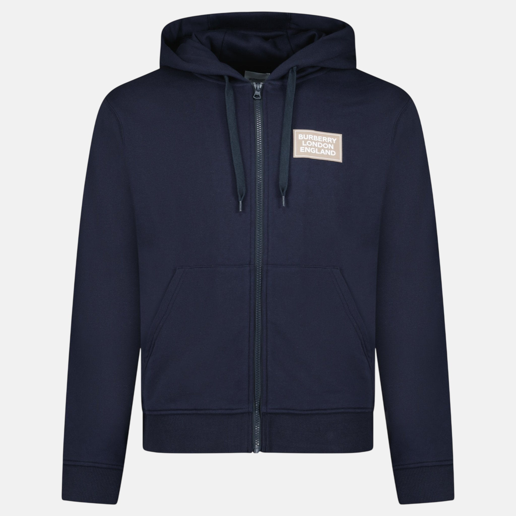 Burberry Womens 'Keira' Logo Zip Hoodie Navy | Studio DOS