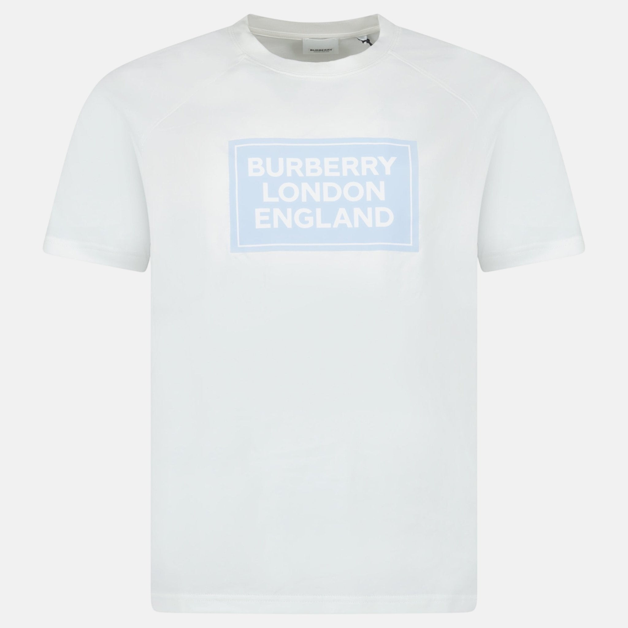 Burberry Womens 'Margot' London England Logo T-Shirt White | Studio DOS