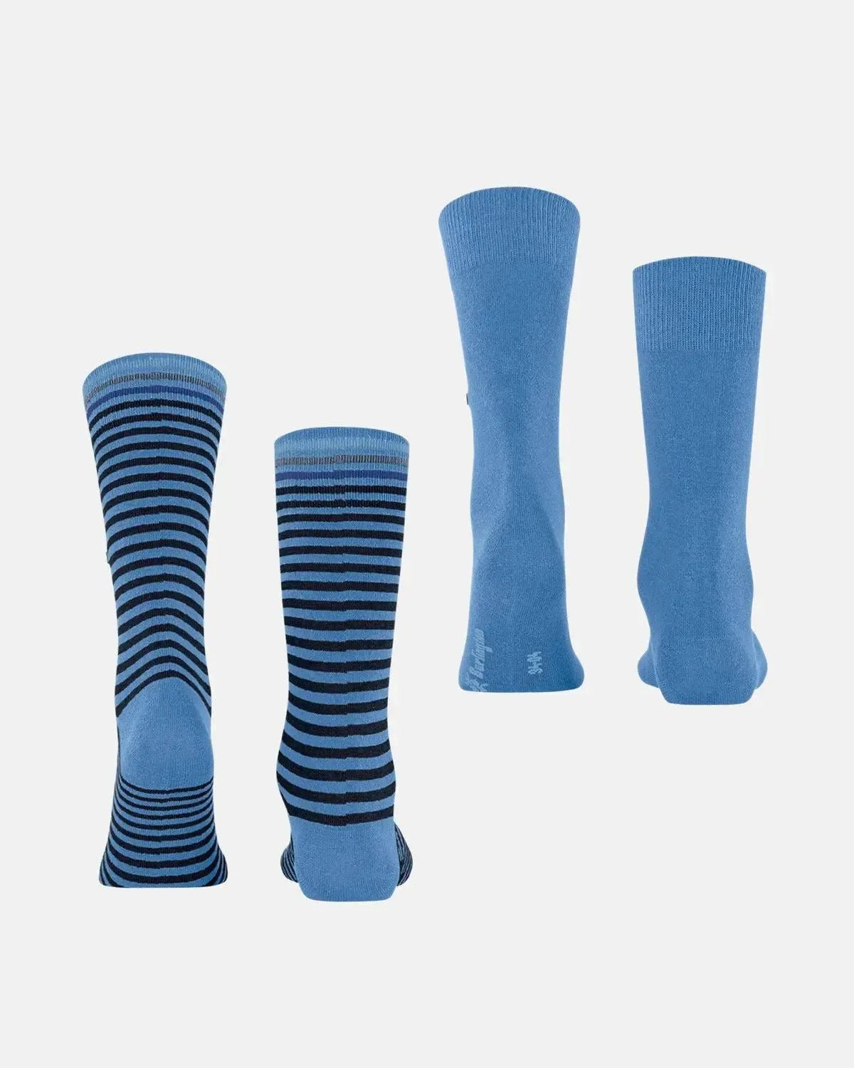 BURLINGTON MENS EVERYDAY STRIPE 2 - PACK SOCKS MARINA | Studio DOS