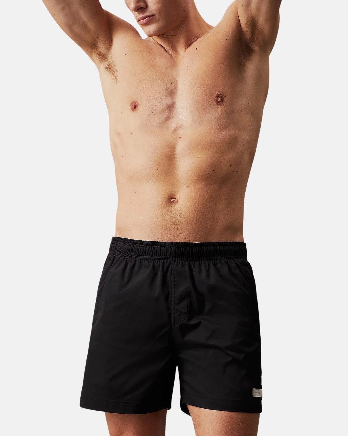 CALVIN KLEIN MEDIUM DRAWSTRING SWIM SHORTS BLACK | Studio DOS