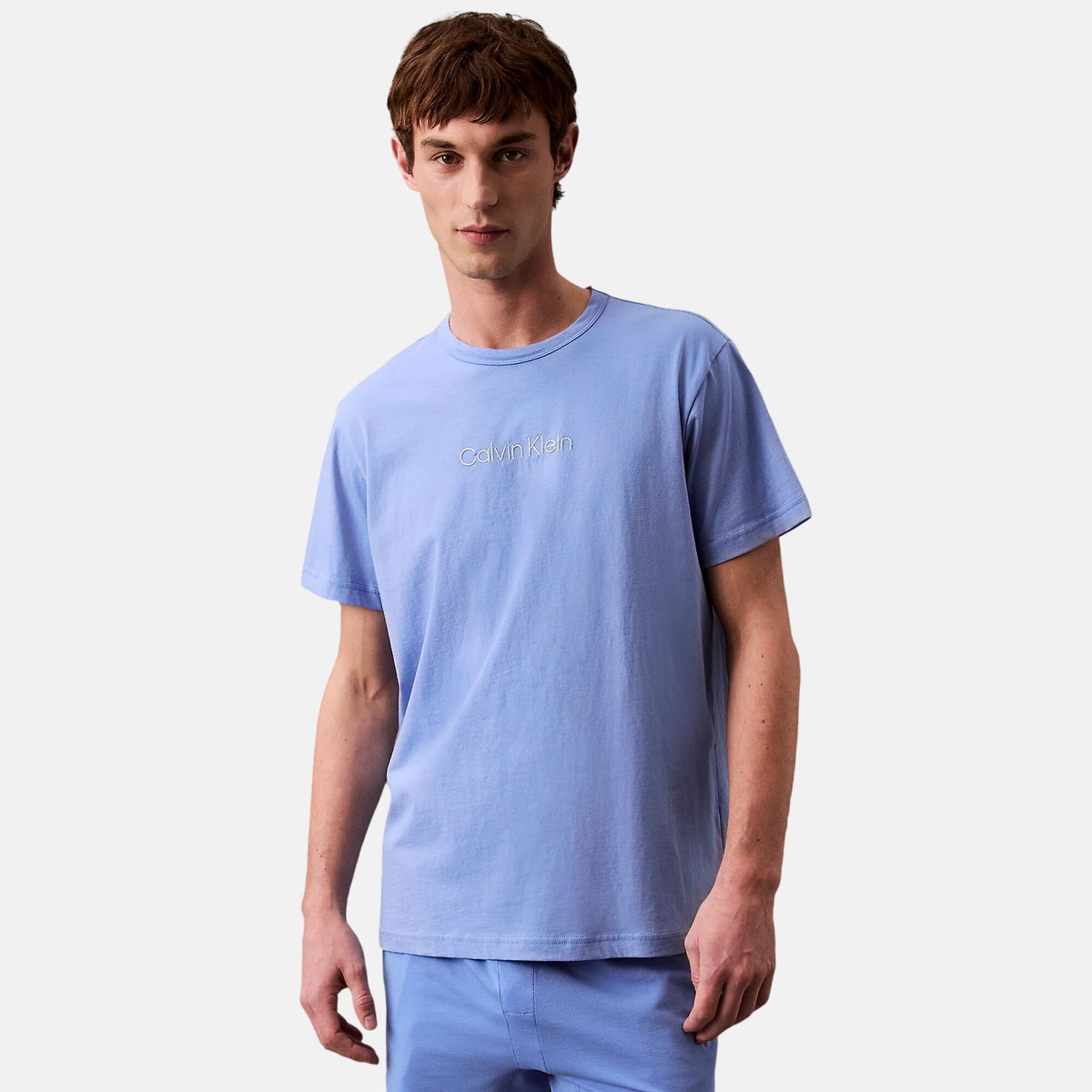Calvin Klein Mens Cotton Crew T-Shirt Glacier | Studio DOS