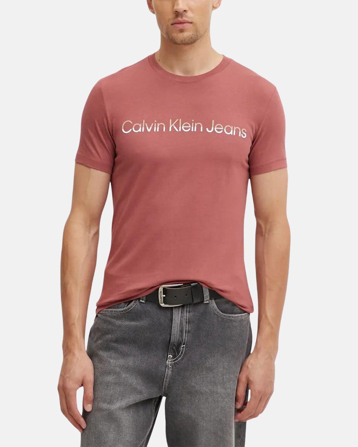 CALVIN KLEIN MIXED INSTITUTIONAL T - SHIRT APPLE BUTTER | Studio DOS