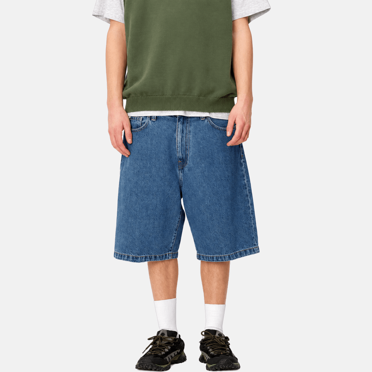 Carhartt WIP Denim Landon Short Blue Heavy Stone Wash | Studio DOS