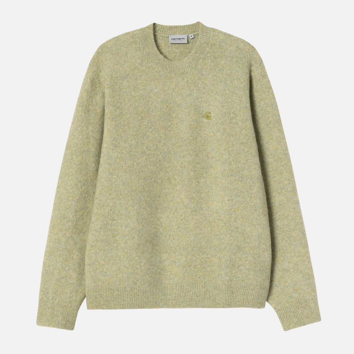 Carhartt WIP Mens Knitted Curtis Sweater Jumper Tangled Brass | Studio DOS