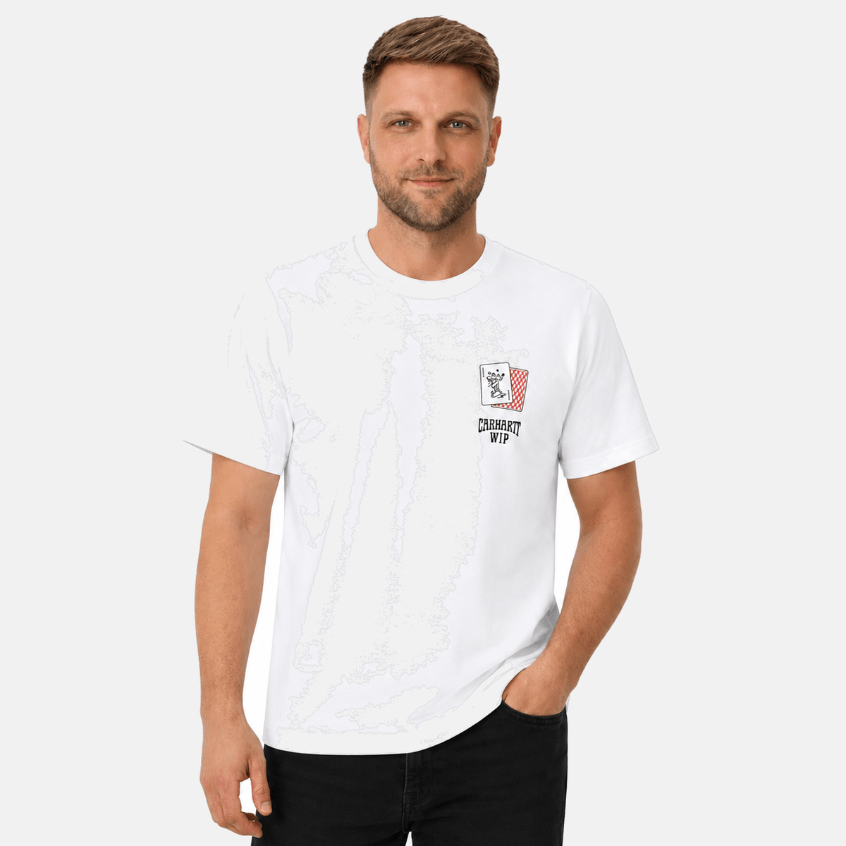 Carhartt WIP Playing Cards T-Shirt White | Studio DOS