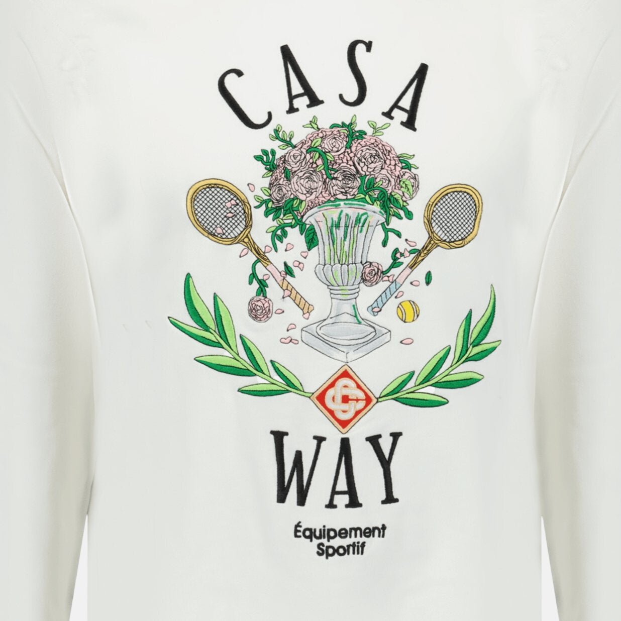 Casablanca 'Casa Way' Graphic Print Sweatshirt White | Studio DOS