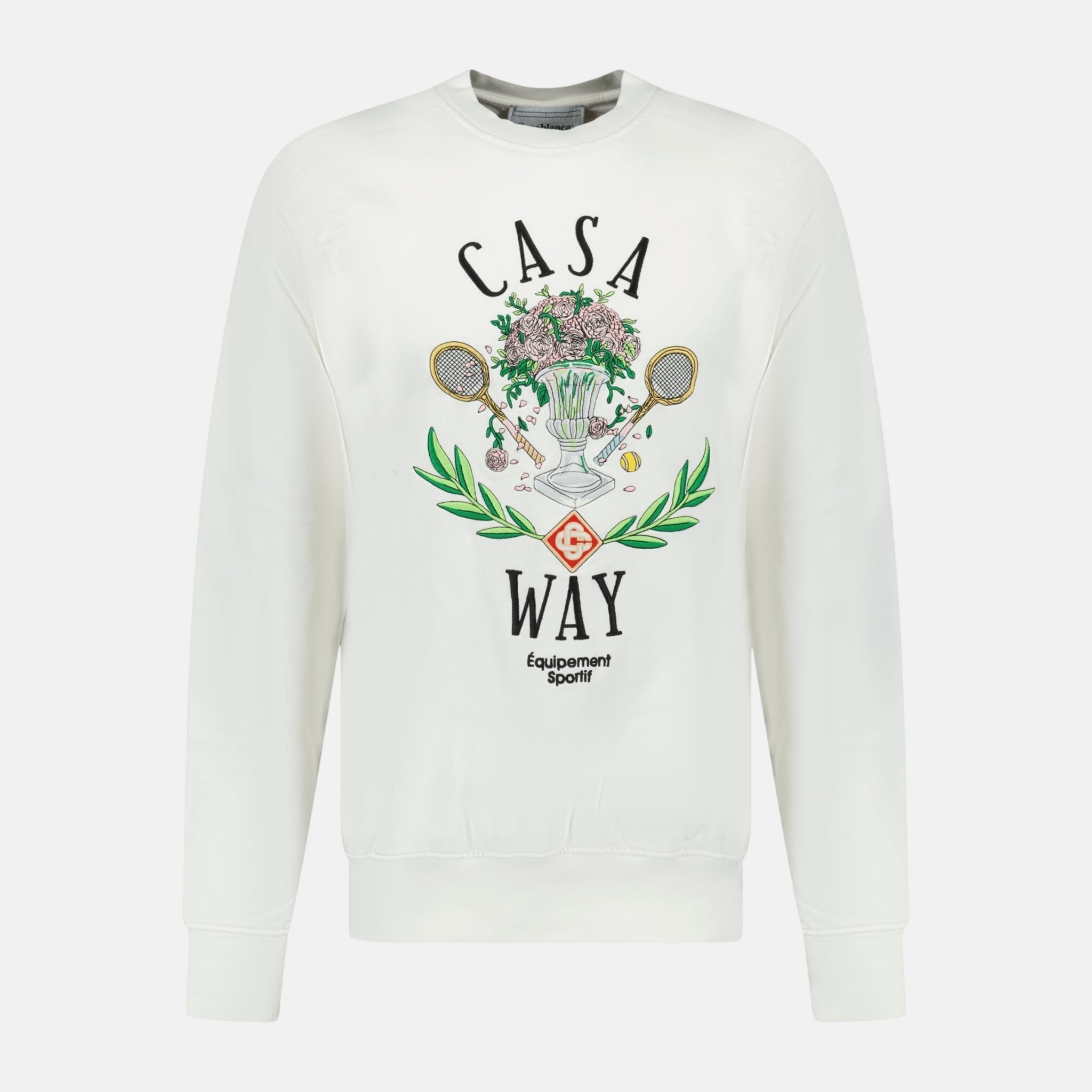 Casablanca 'Casa Way' Graphic Print Sweatshirt White | Studio DOS