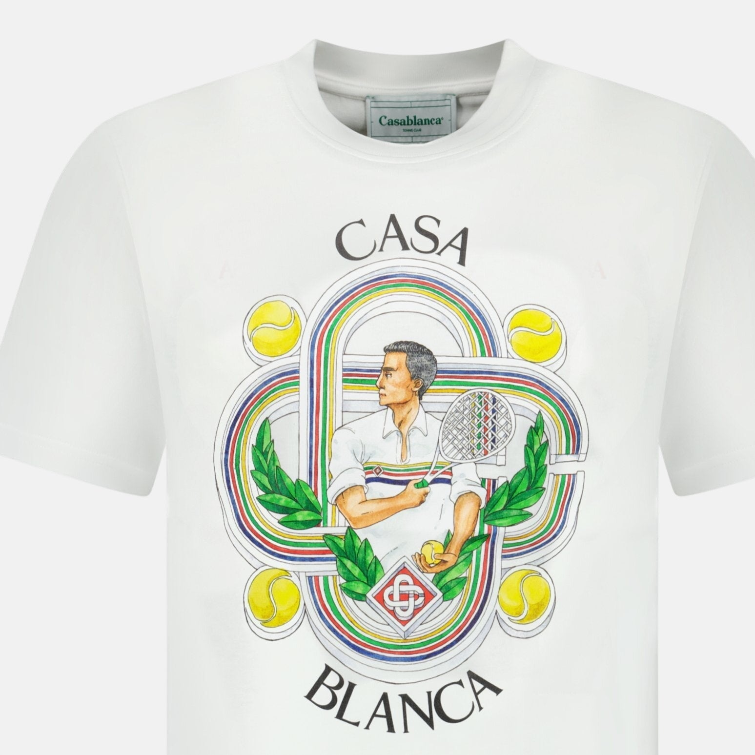 Casablanca 'Le Joueur' T-Shirt White | Studio DOS
