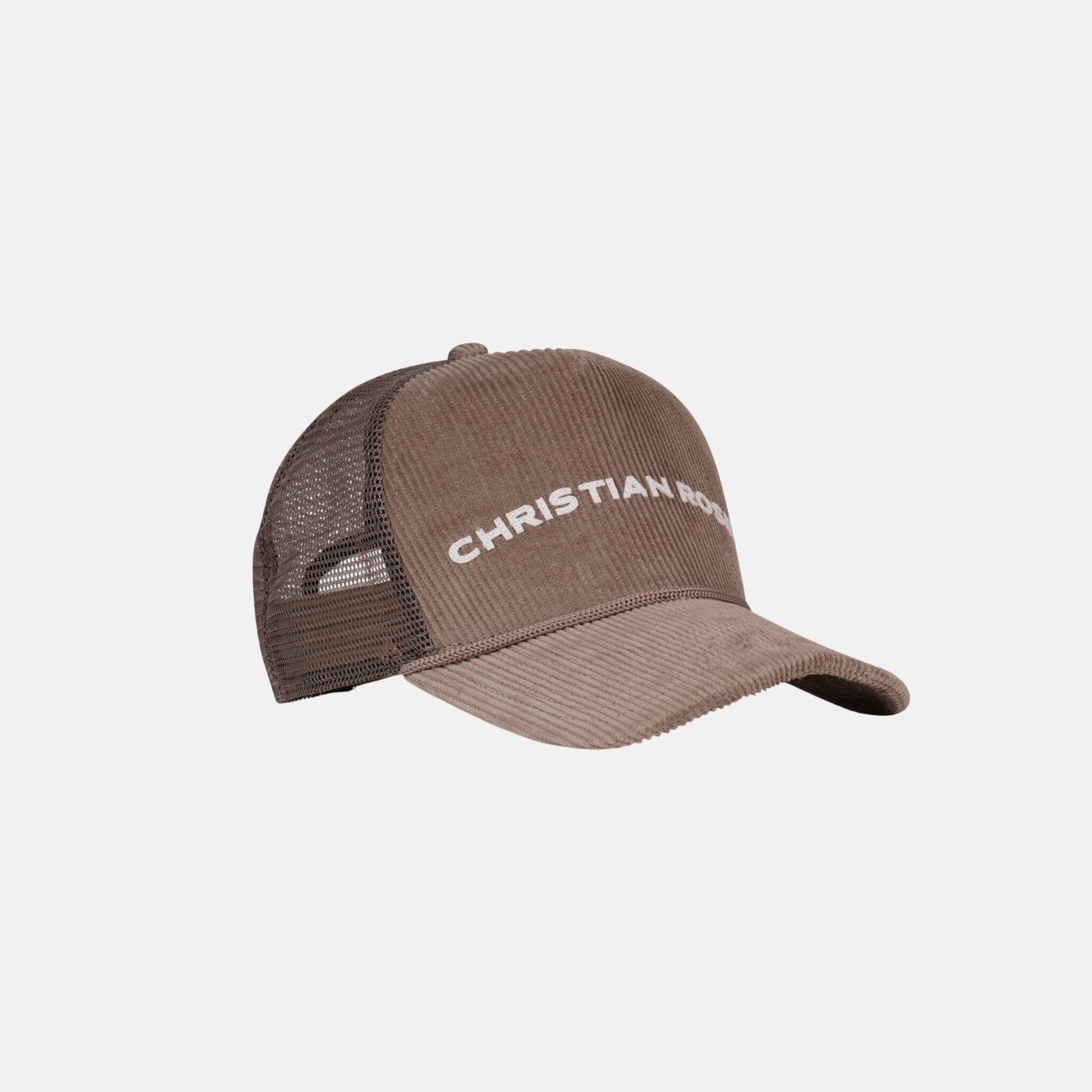 Christian Rose Corduroy Trucker Cap Nude | Studio DOS