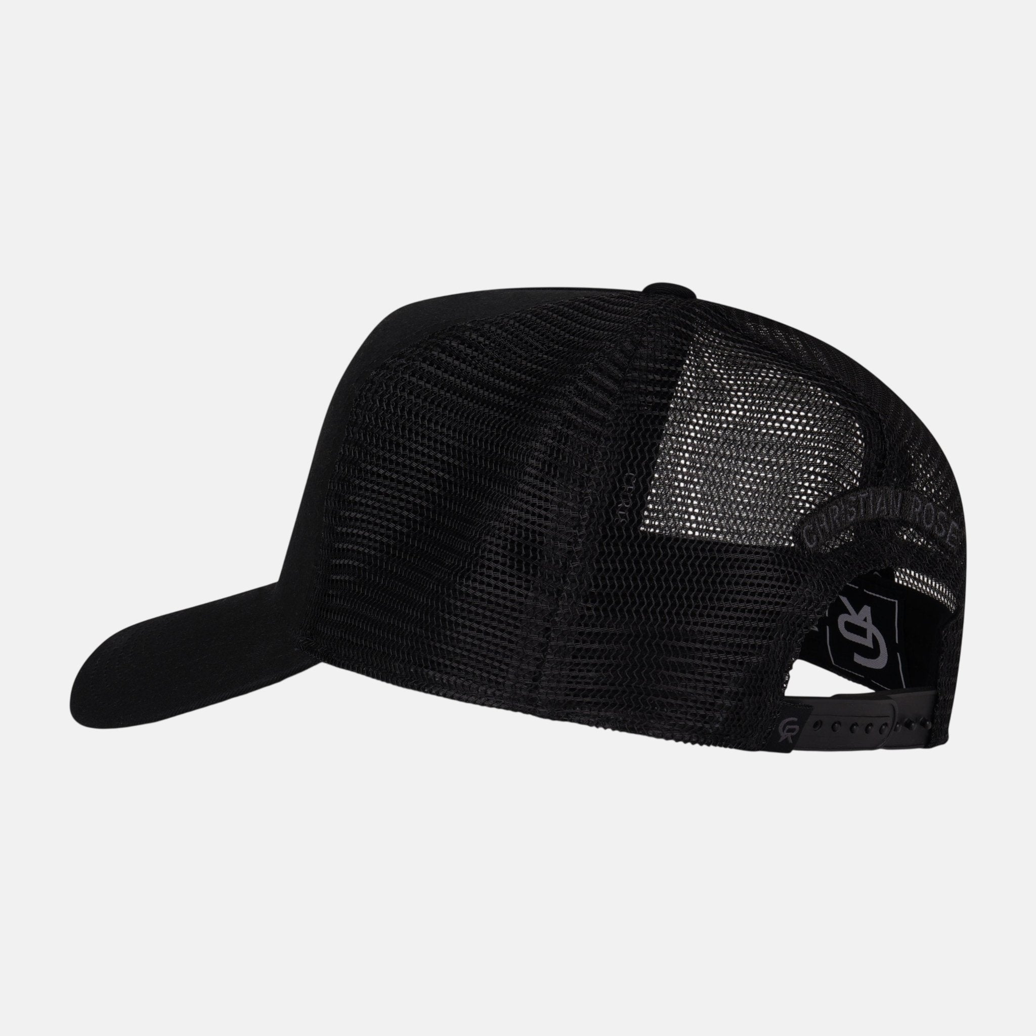 Christian Rose CR Chainstitch Trucker Cap Black | Studio DOS