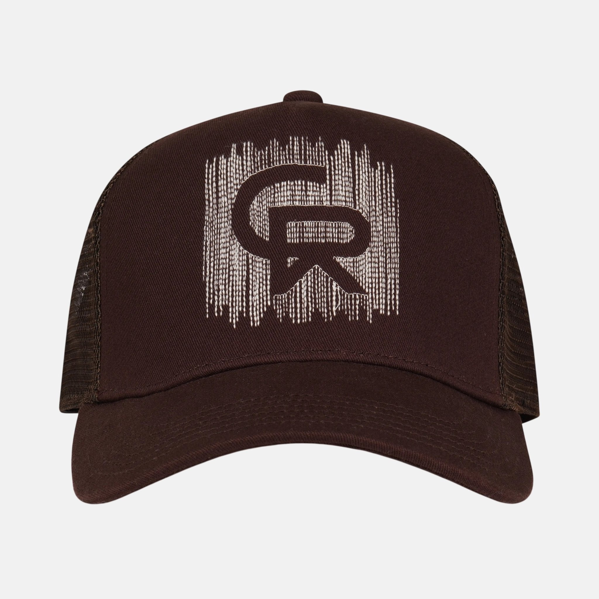Christian Rose CR Chainstitch Trucker Cap Brown Sand | Studio DOS