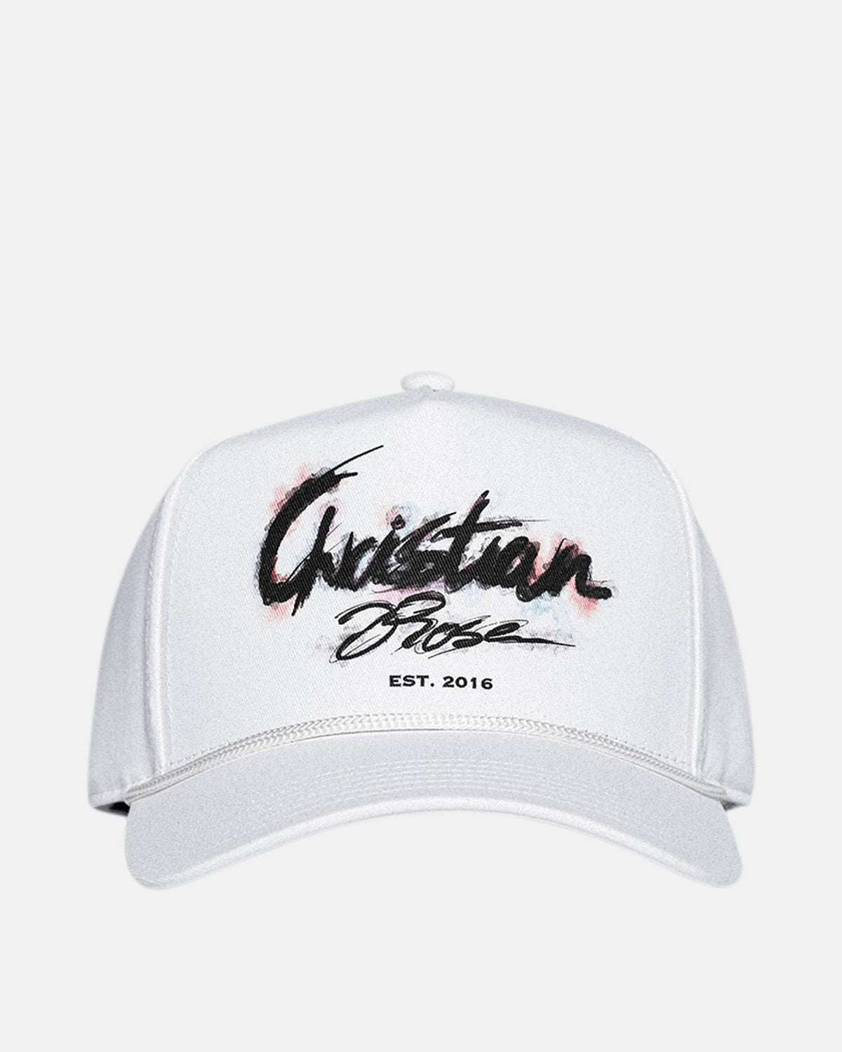 CHRISTIAN ROSE SIGNATURE SNAPBACK CAP WHITE | Studio DOS
