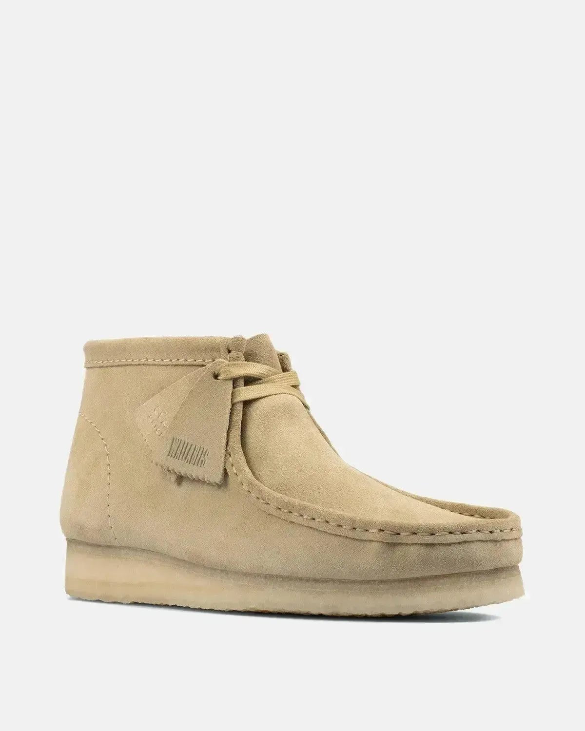 CLARKS ORIGINALS MENS WALLABEE BOOTS MAPLE SUEDE | Studio DOS