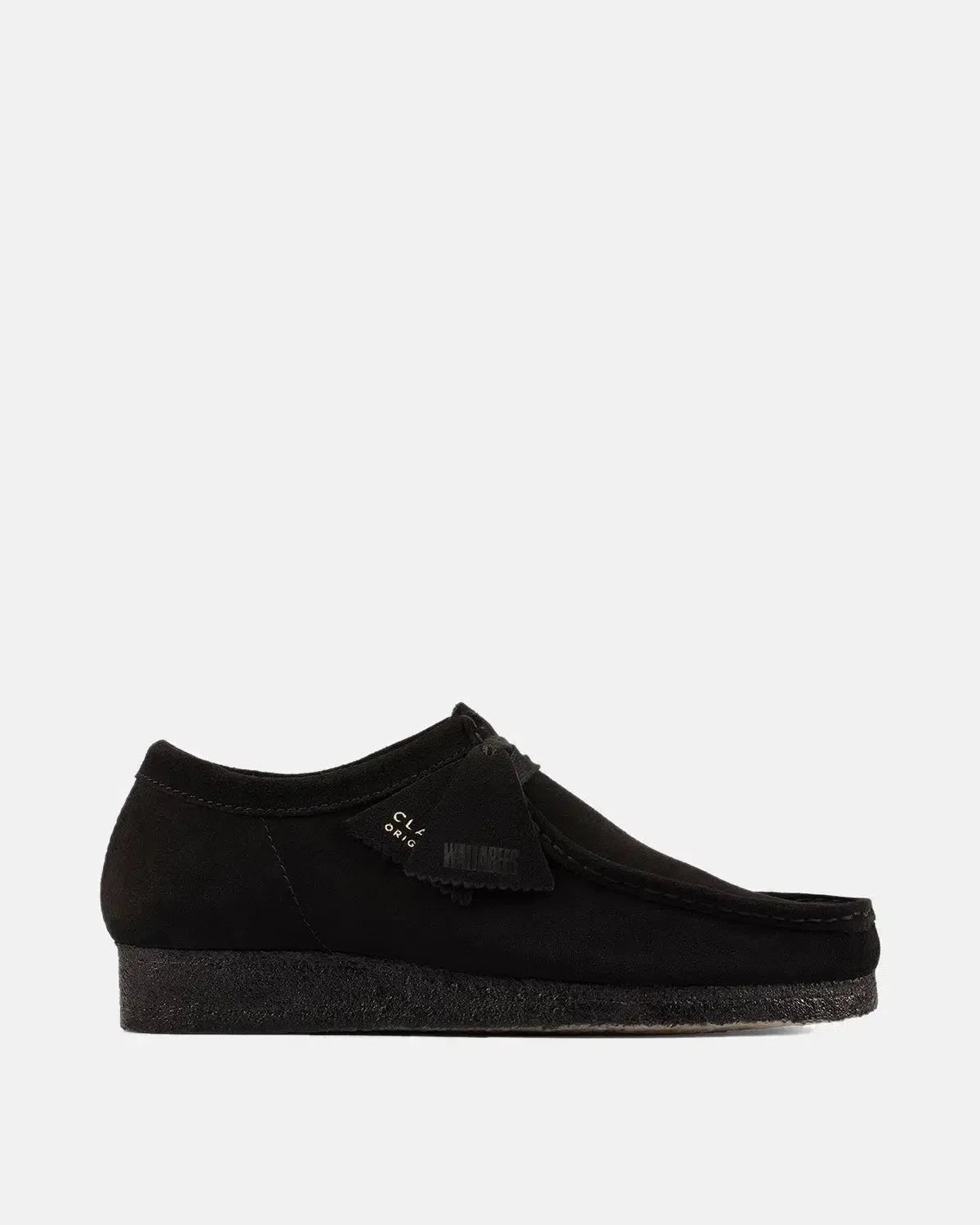 CLARKS ORIGINALS WALLABEE SHOES BLACK SUEDE | Studio DOS