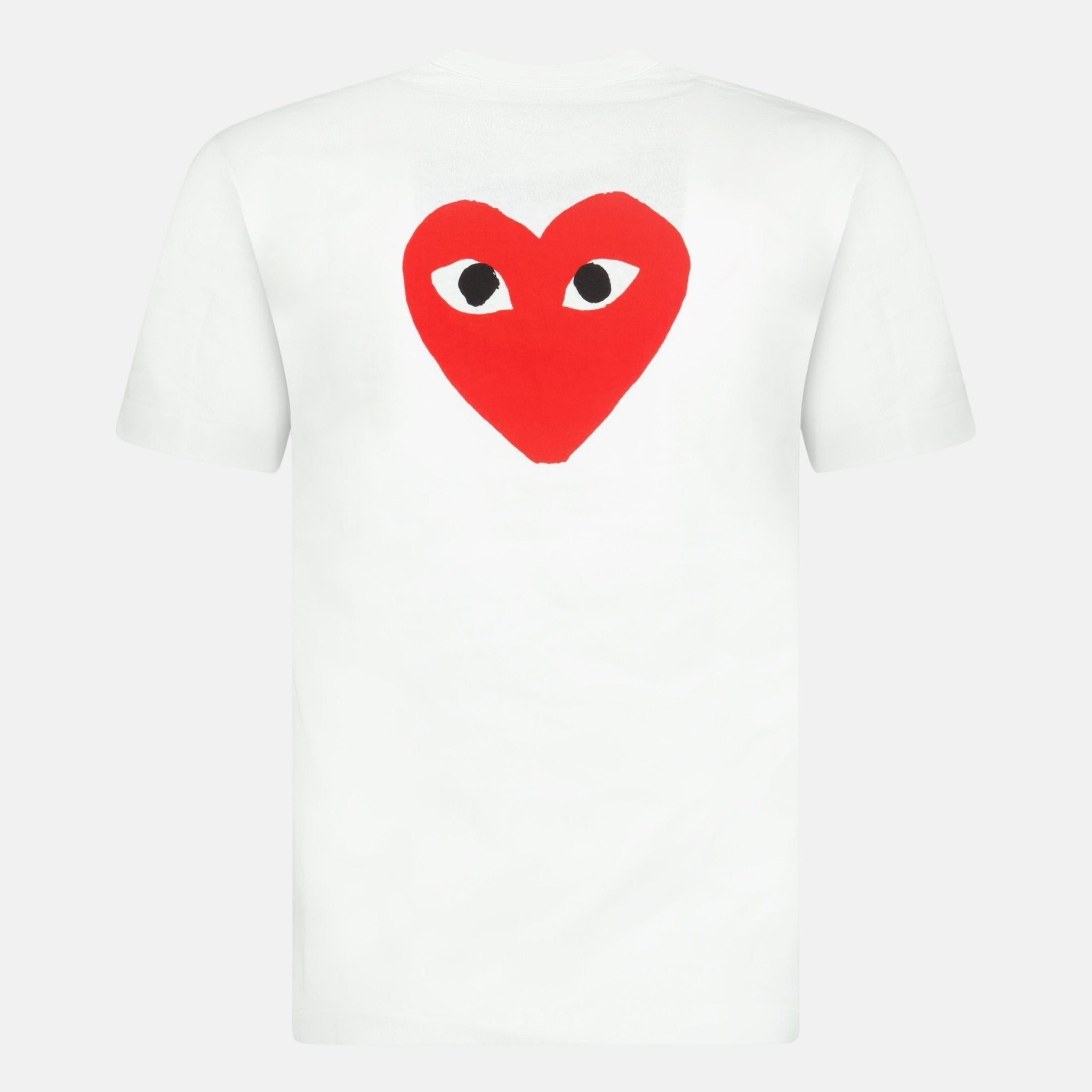 Comme Des Garcons Play Red Heart Logo T-Shirt White | Studio DOS