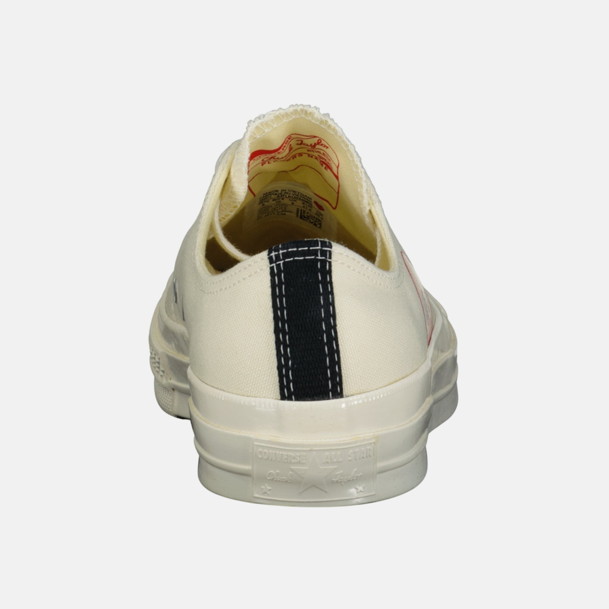 Comme Des Garcons Play X Converse 'Chuck Taylor' Low Trainers Beige | Studio DOS