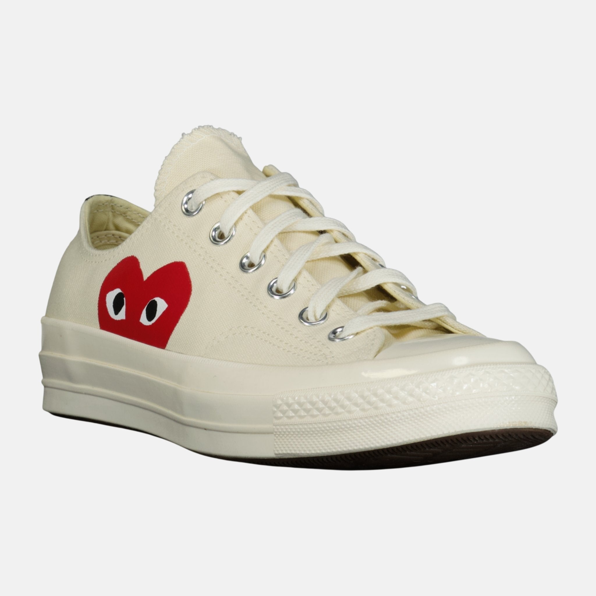 Comme Des Garcons Play X Converse 'Chuck Taylor' Low Trainers Beige | Studio DOS