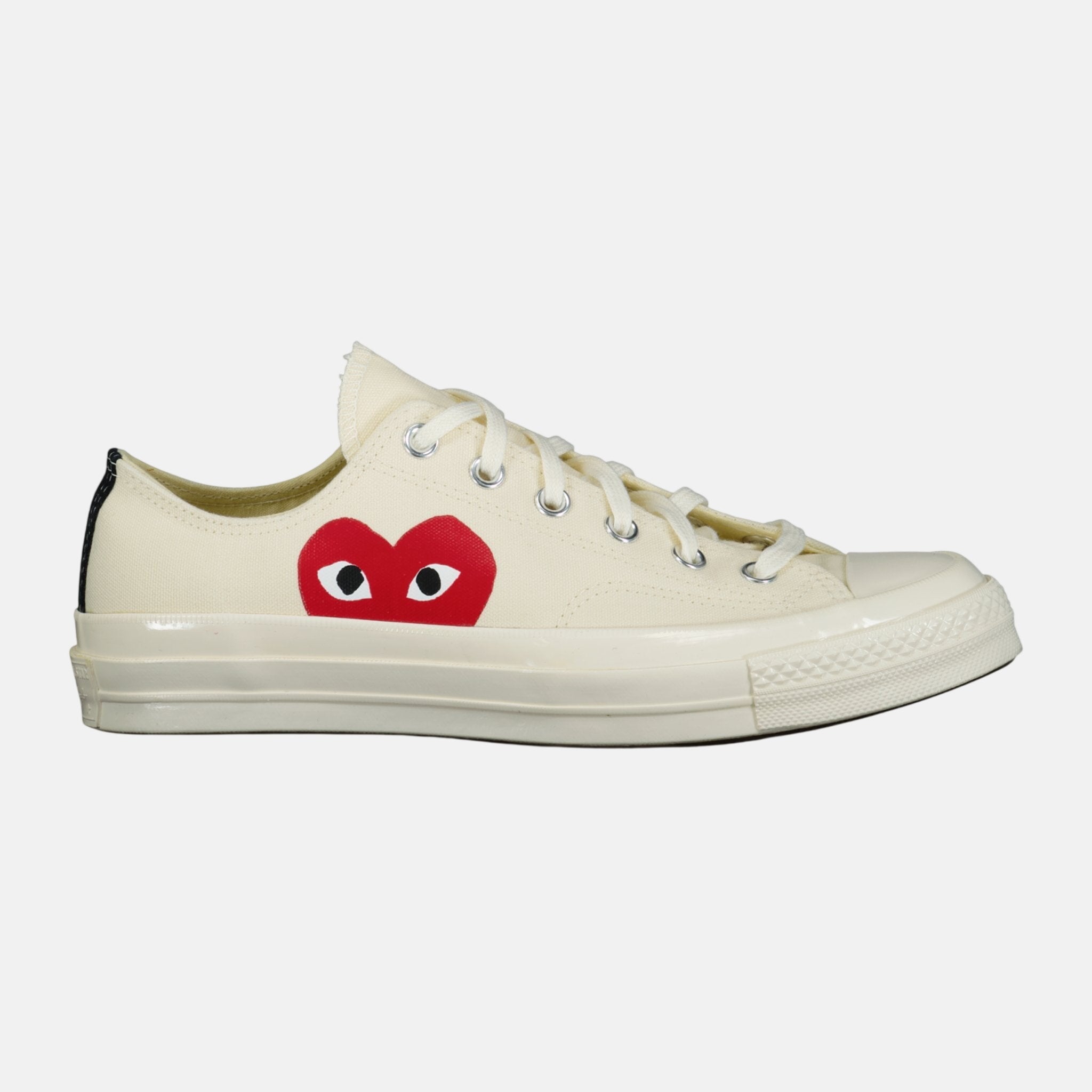 Comme Des Garcons Play X Converse 'Chuck Taylor' Low Trainers Beige | Studio DOS