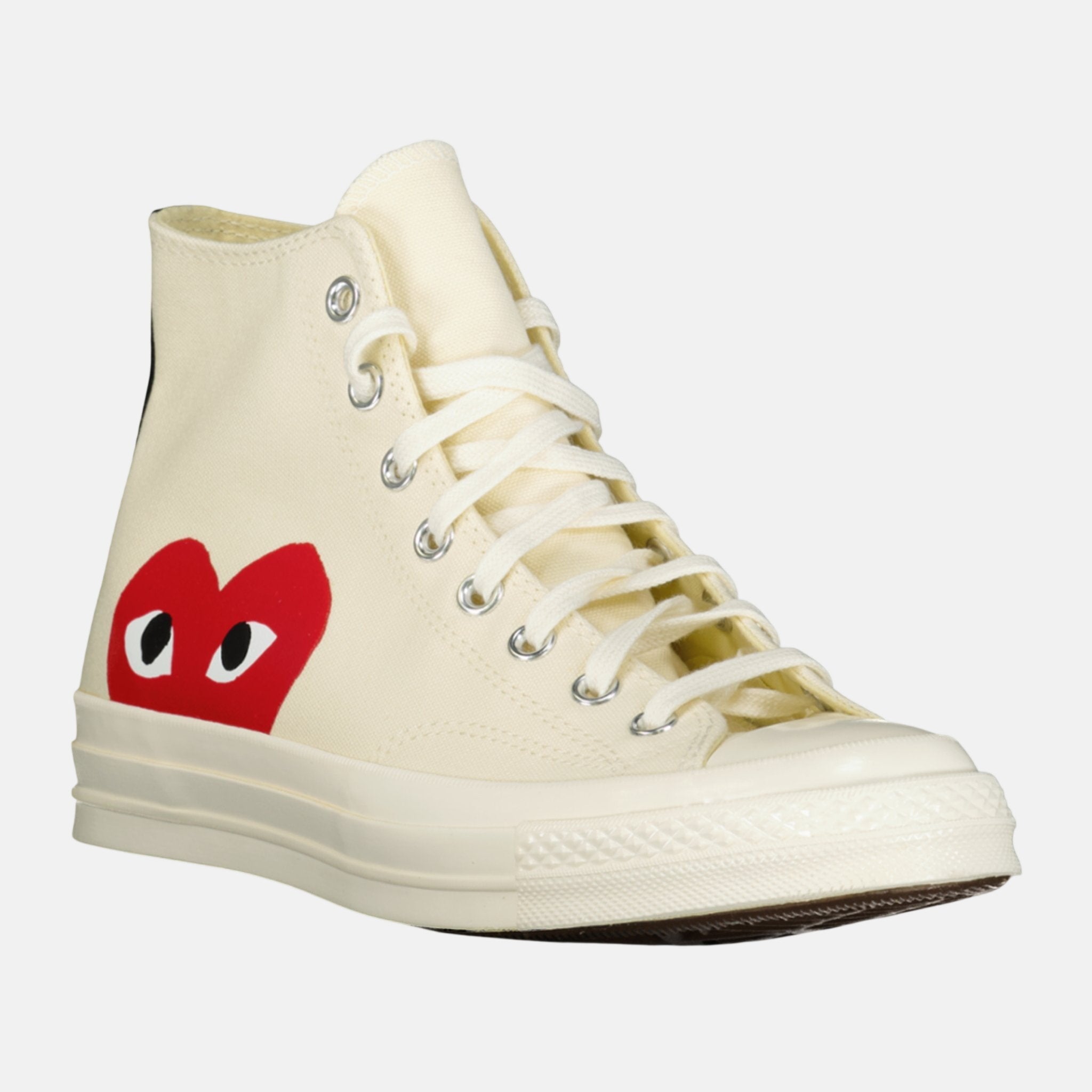 Comme Des Garcons Play X Converse 'Chuck Taylor' Trainers Beige | Studio DOS