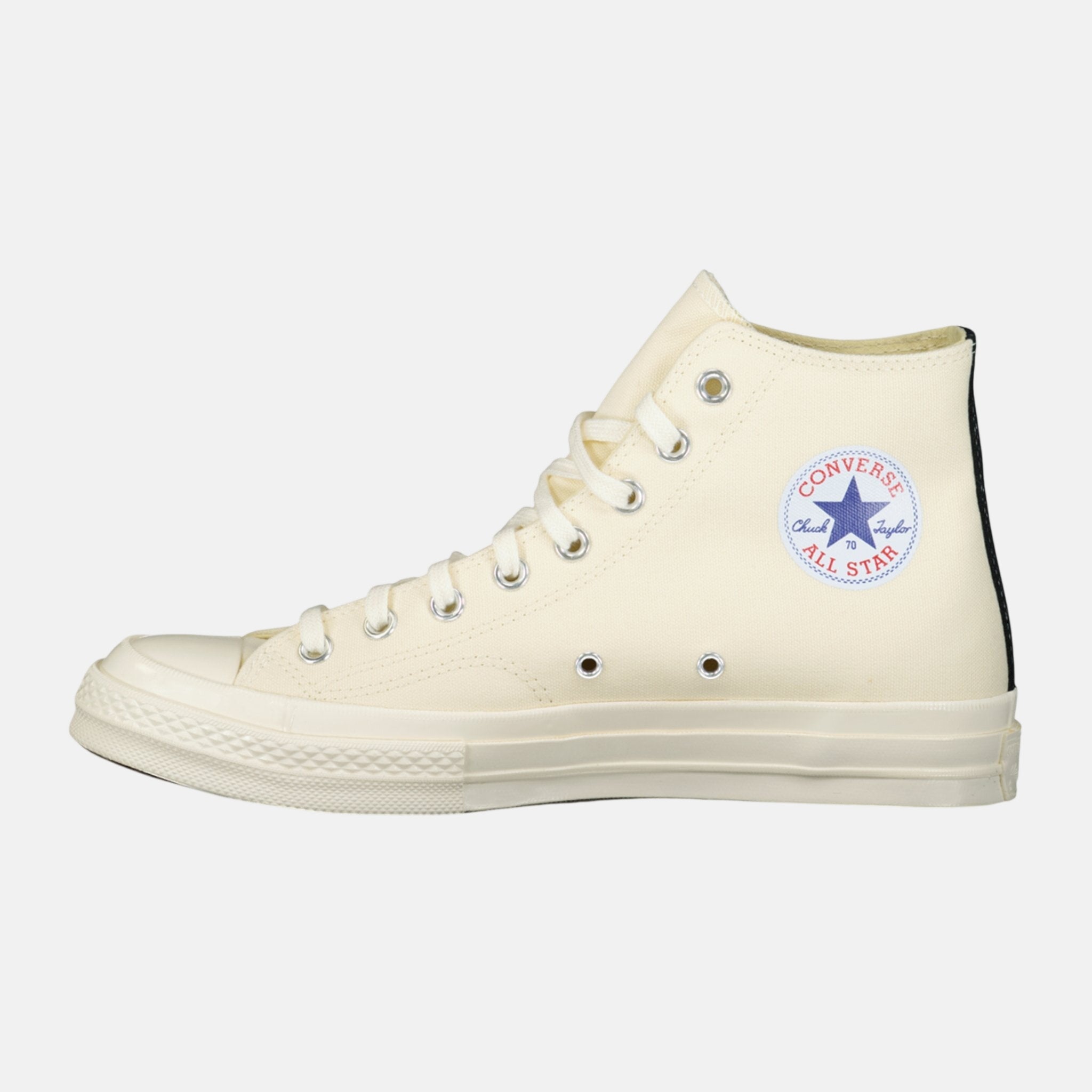 Comme Des Garcons Play X Converse 'Chuck Taylor' Trainers Beige | Studio DOS