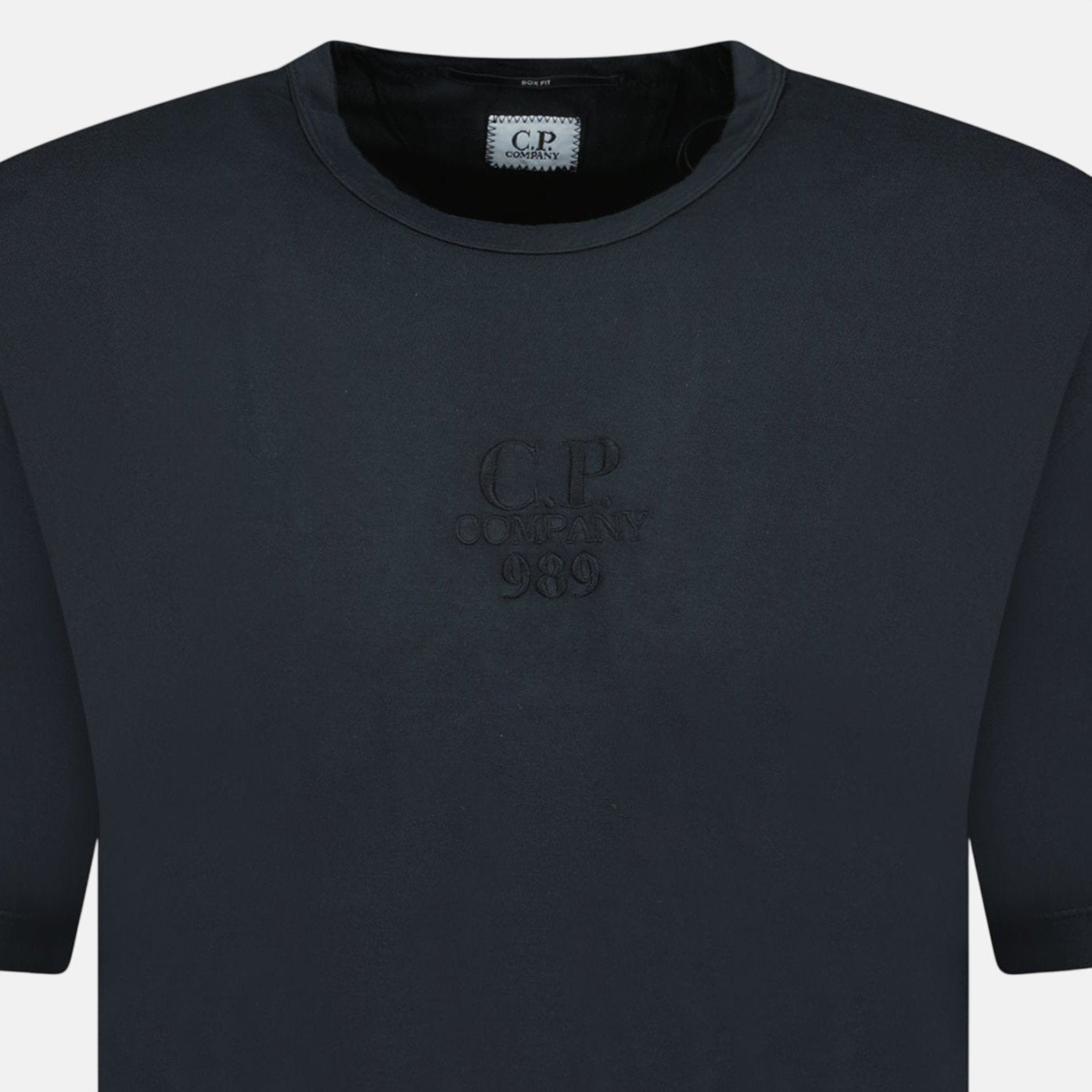 CP Company 20/1 Jersey Boxy Logo T-Shirt Black | Studio DOS