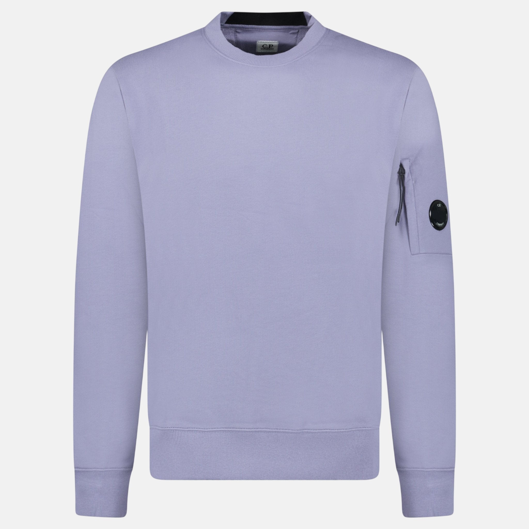 CP Company Arm Lens Diagonal Sweatshirt Lavender | Studio DOS