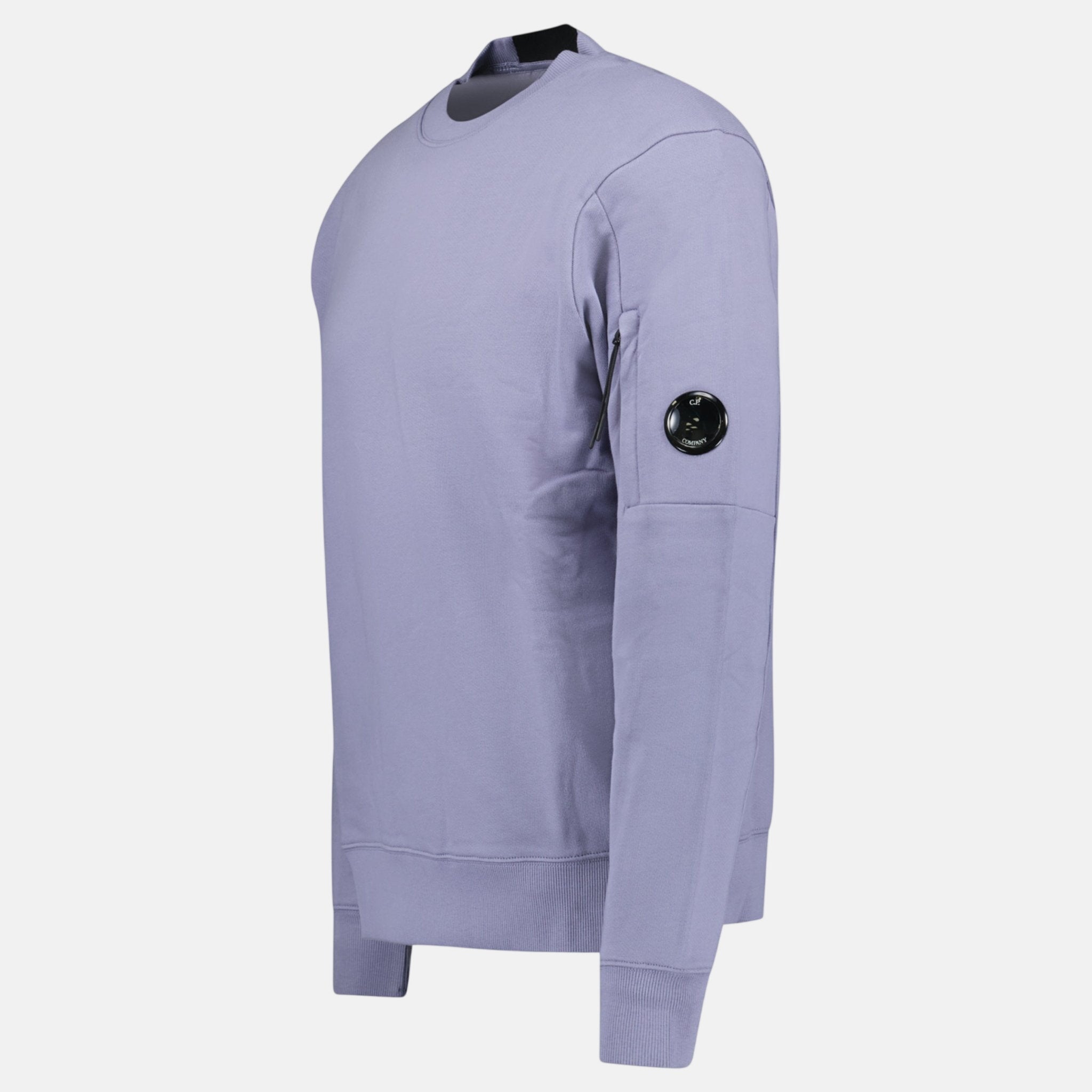 CP Company Arm Lens Diagonal Sweatshirt Lavender | Studio DOS