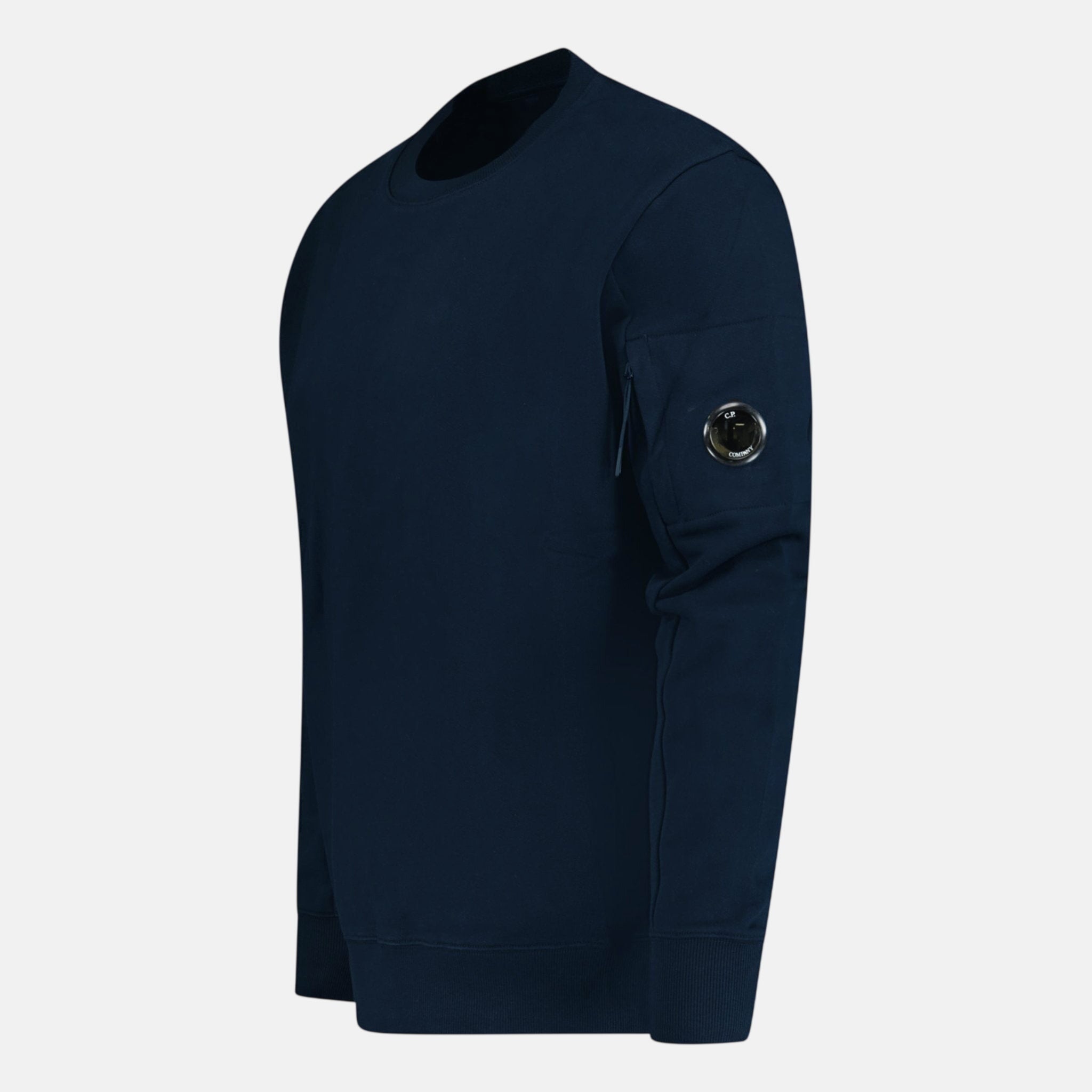 CP Company Arm Lens Thick Sweatshirt Navy | Studio DOS