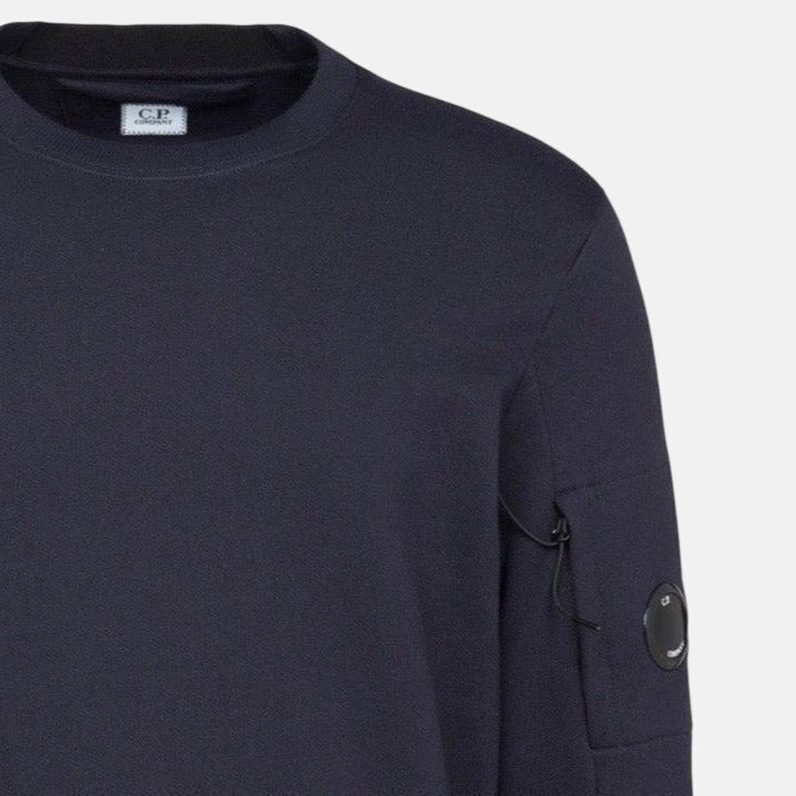 CP Company Arm Lens Thick Sweatshirt Navy | Studio DOS